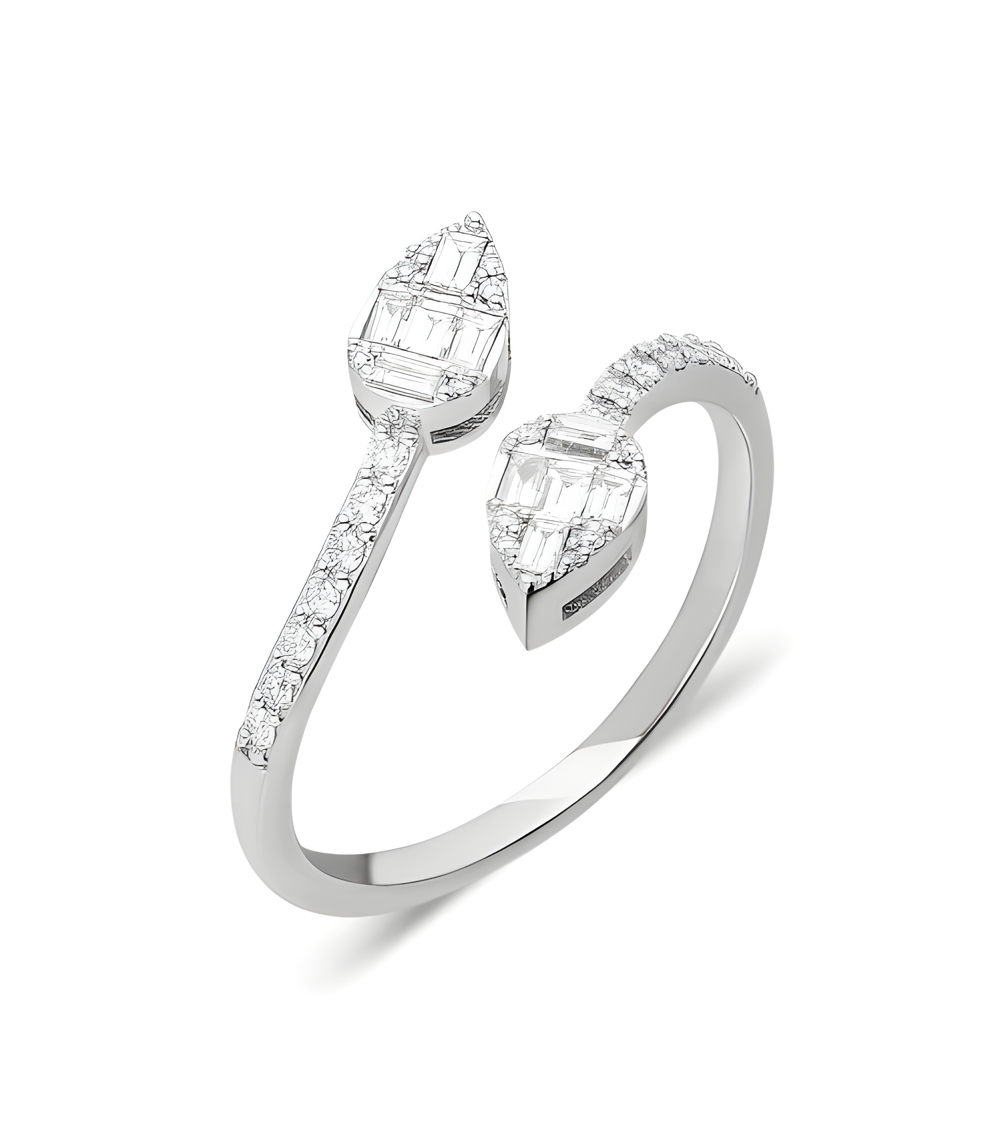 Los anillos más originales de oro blanco con diamantes | Staring