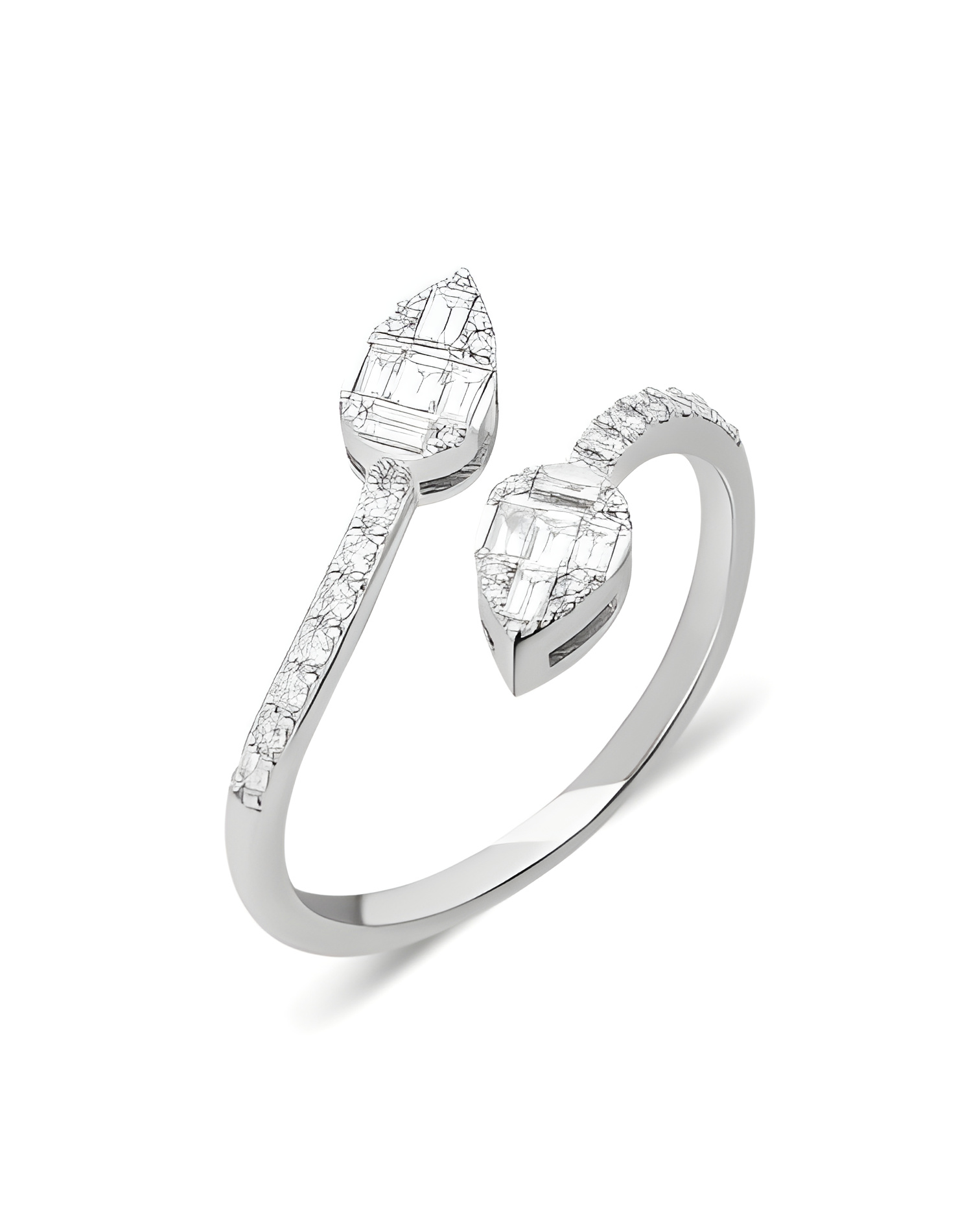 Los anillos más originales de oro blanco con diamantes | Staring