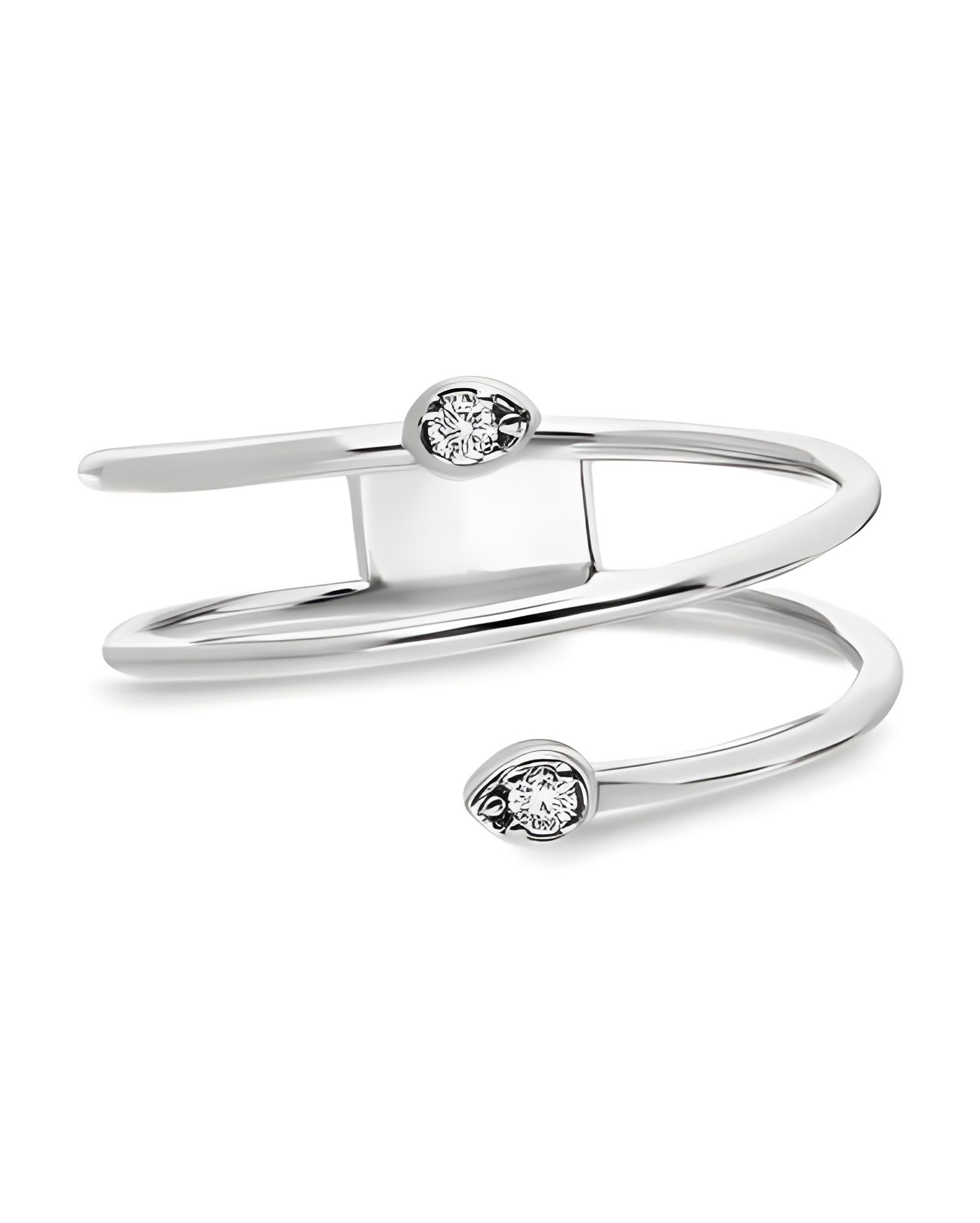 Comprar anillo de oro blanco con diamantes en Sitges | Staring