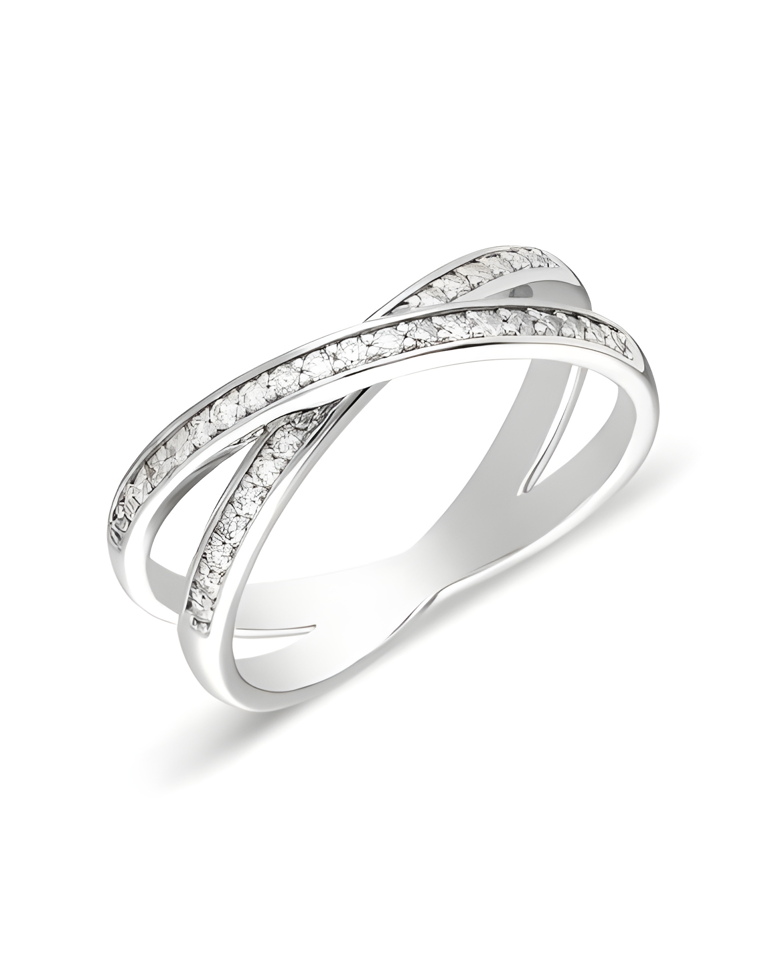 Anillos de oro con diamantes entrecruzados en forma de X | Staring