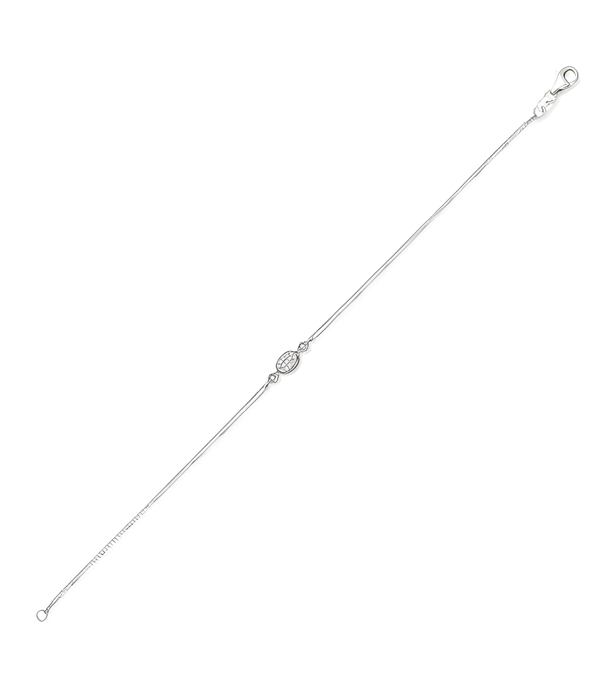 Comprar pulsera de oro blanco económica con diamantes | Staring