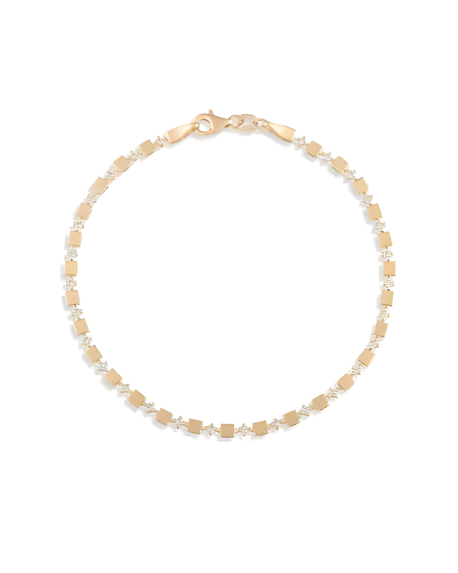 Comprar pulsera de oro amarillo económica con diamantes | Staring