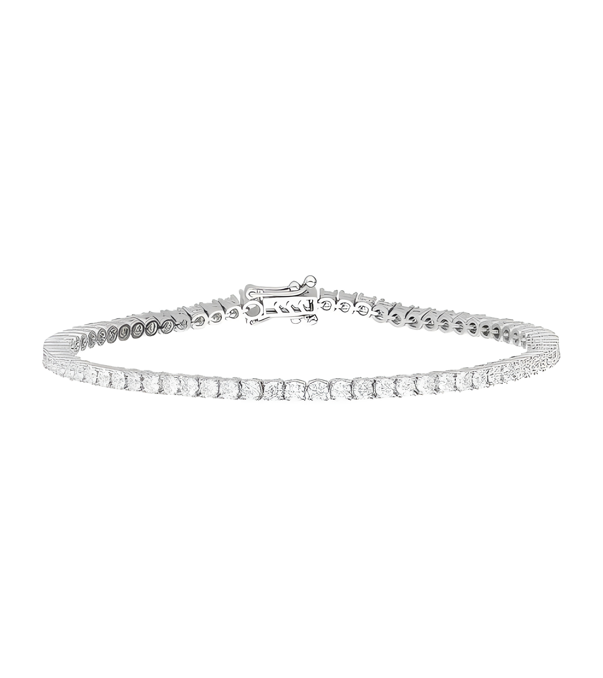 Pulseras Riviere de oro blanco con diamantes Barcelona | Staring