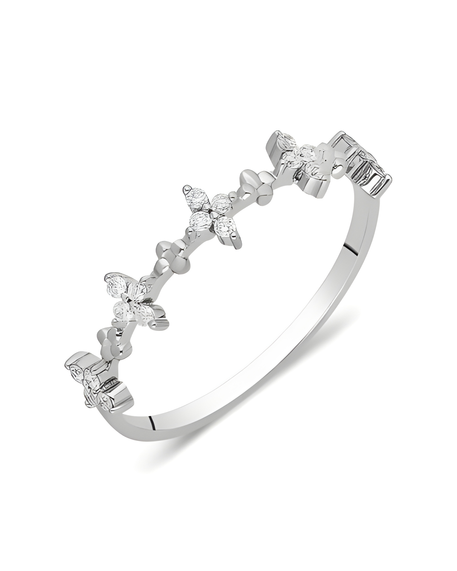 Anillo de oro 18 quilates en forma de cruz con diamantes | Staring