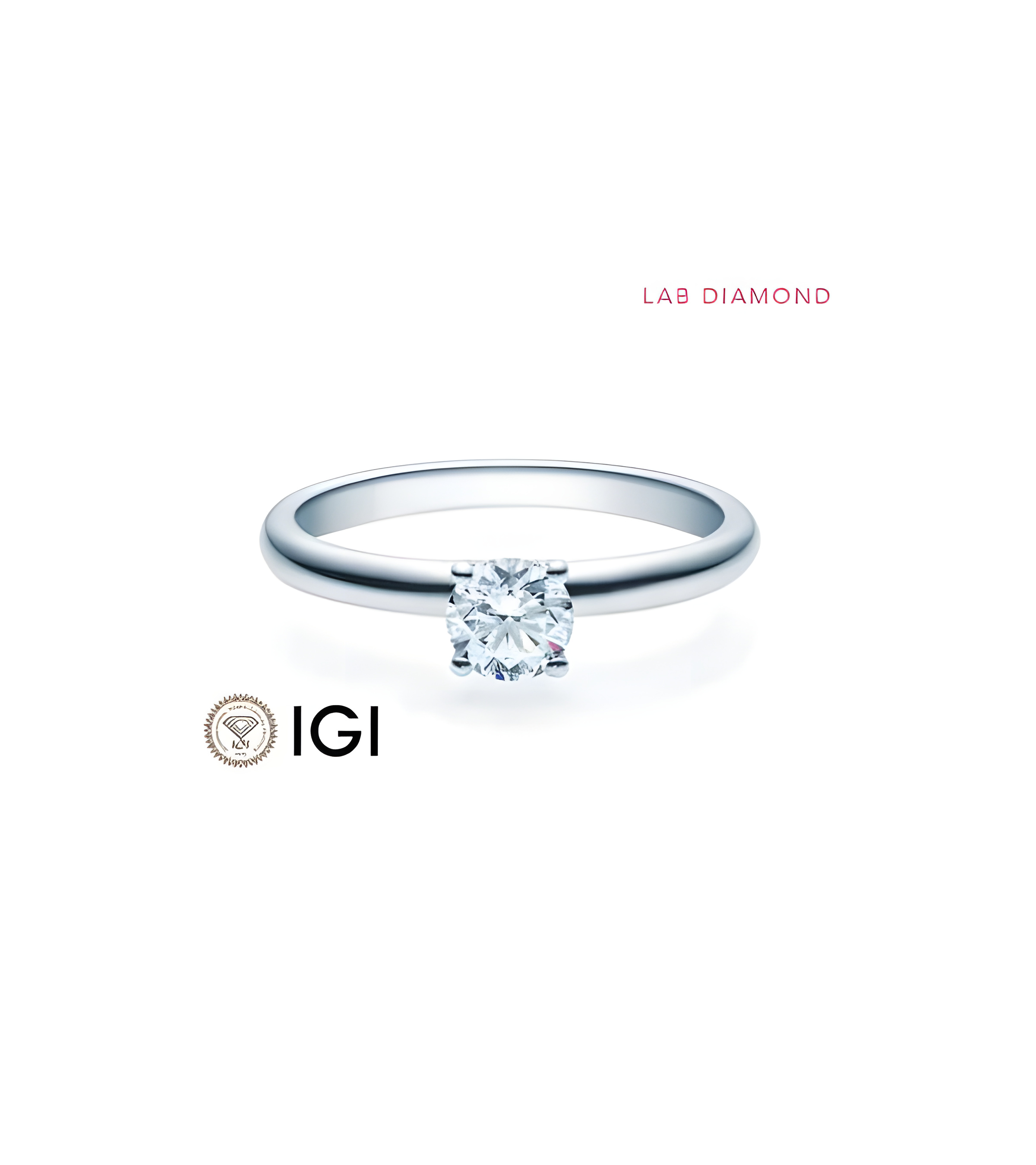 Anillo de compromiso con diamante artificial en Barcelona | Staring