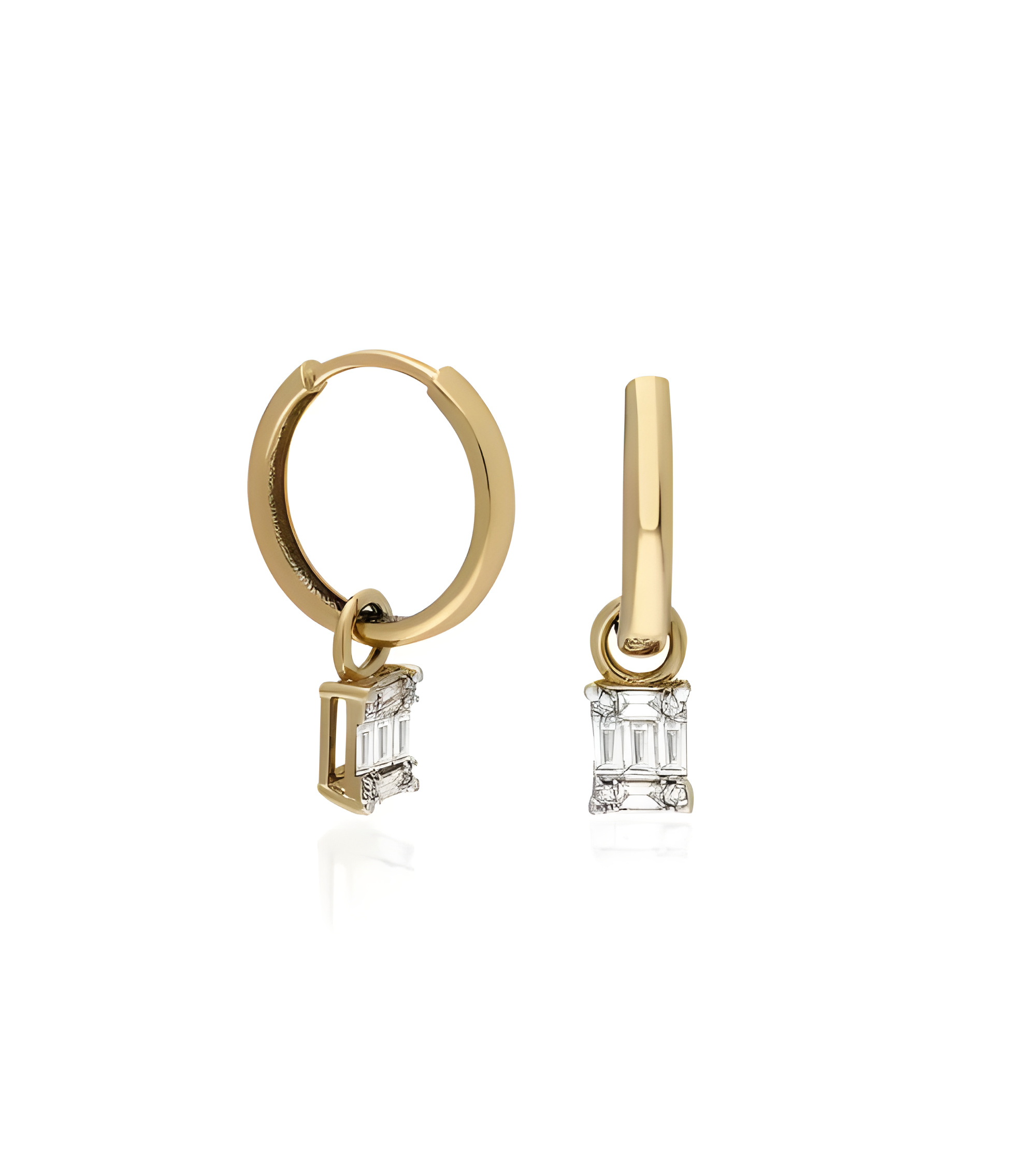 Pendientes de oro de 18 quilates con diamantes en Barcelona | Staring