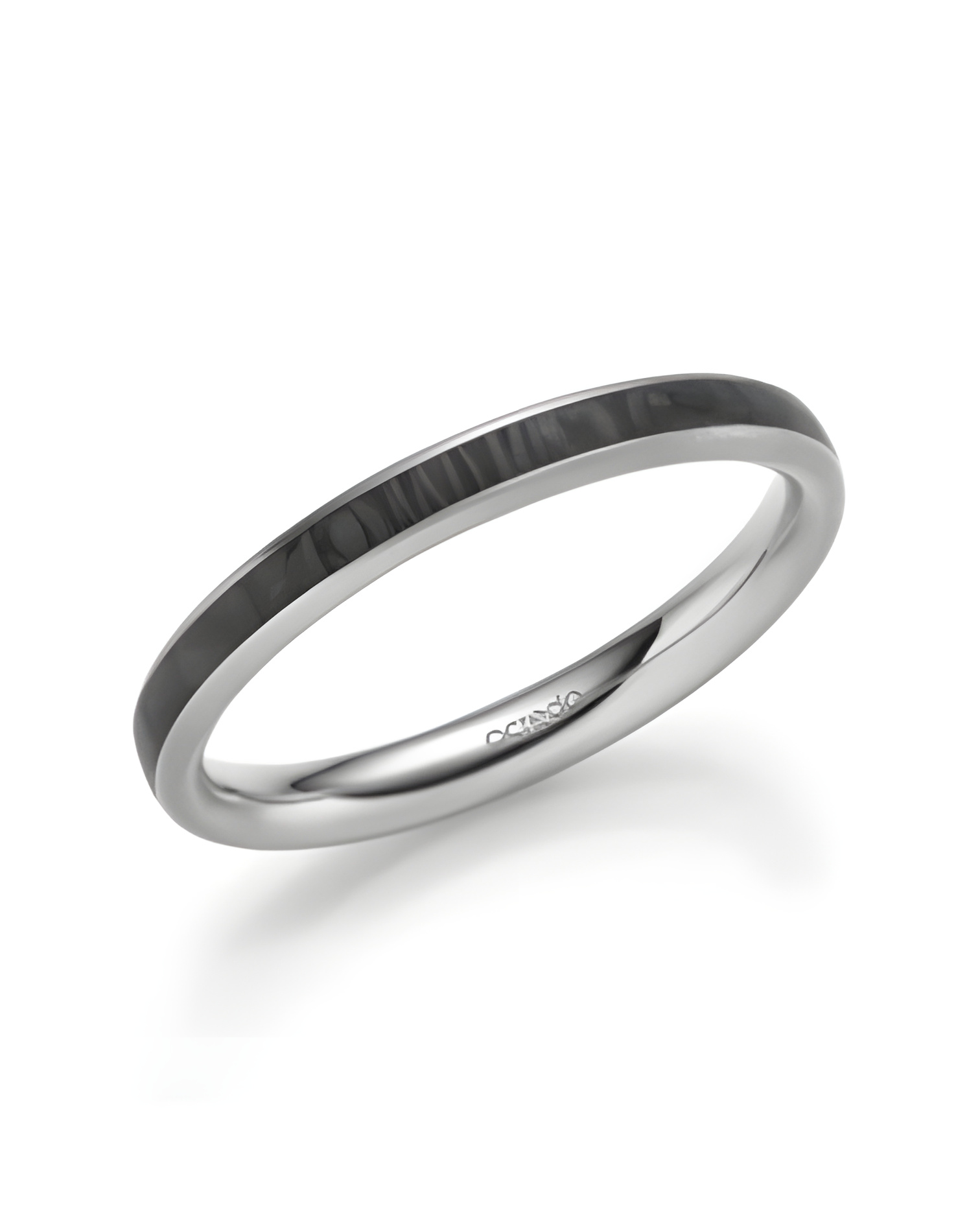 Anillo de compromiso fino y elegante en oro blanco al mejor precio