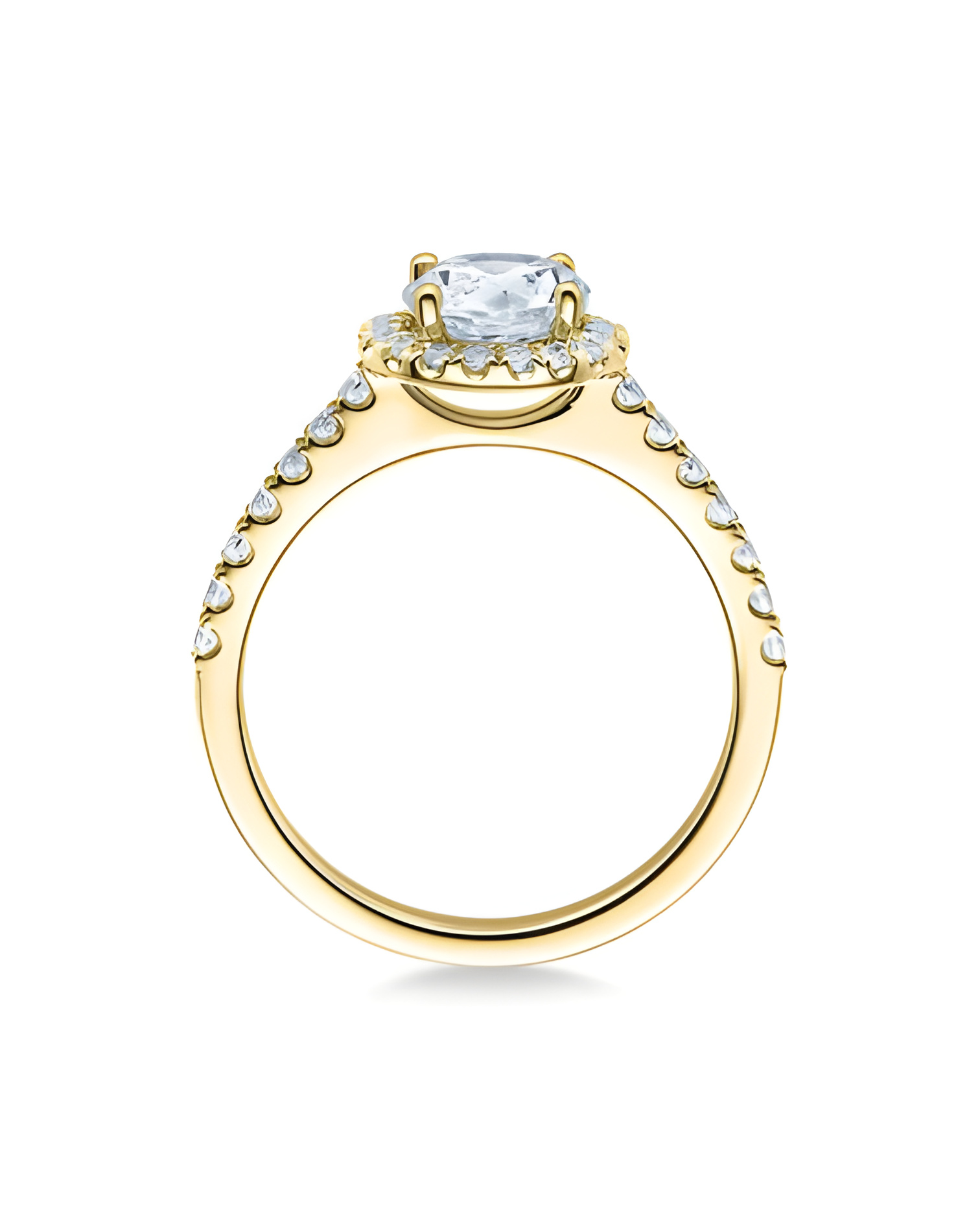 Exclusivo anillo de compromiso con diamantes de laboratorio | Staring