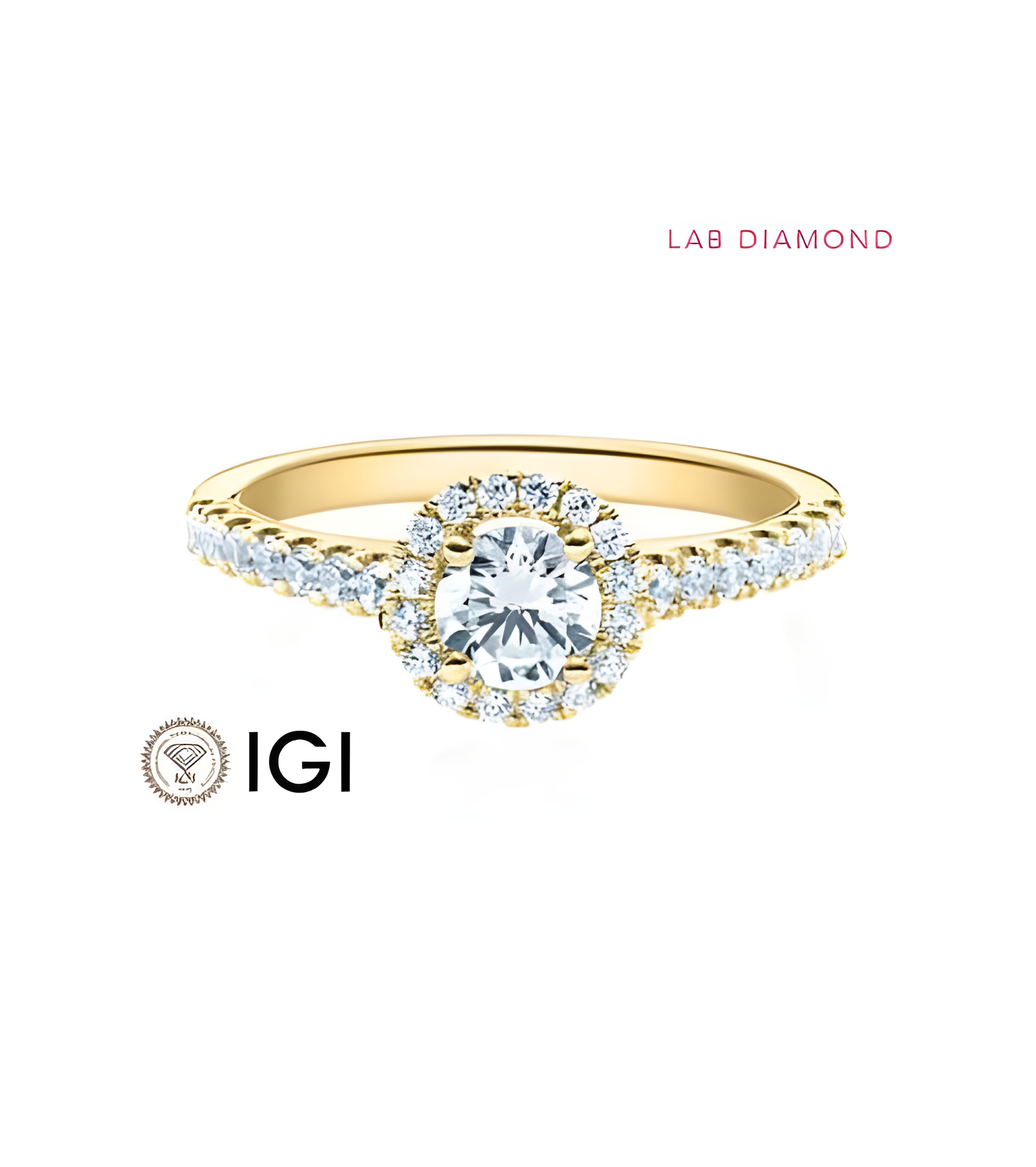 Exclusivo anillo de compromiso con diamantes de laboratorio | Staring