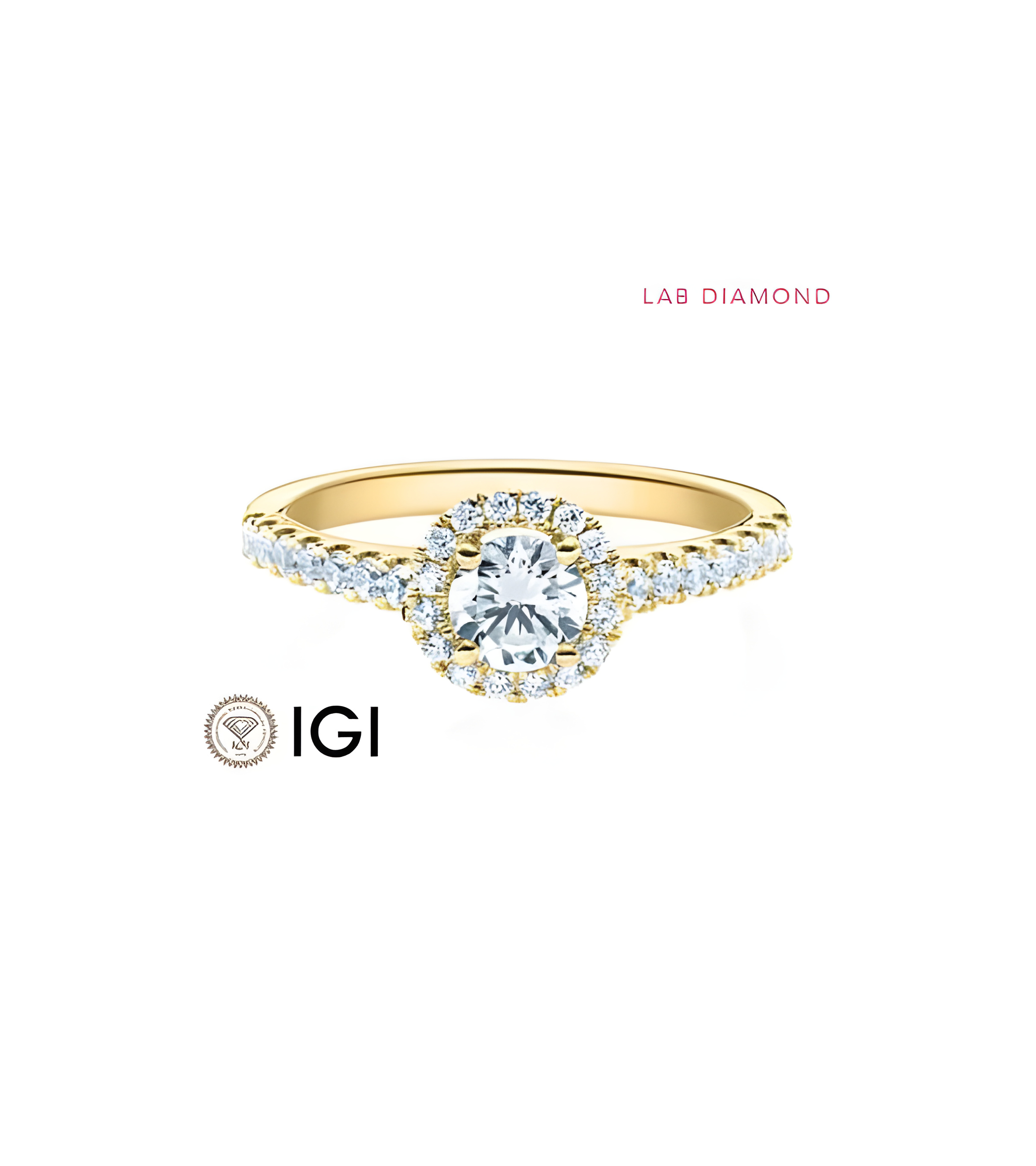 Exclusivo anillo de compromiso con diamantes de laboratorio | Staring