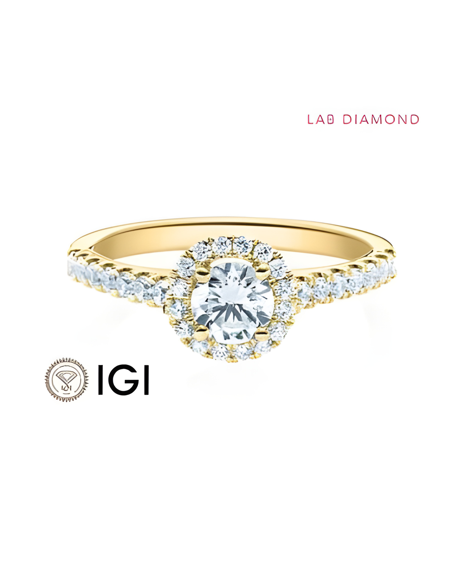 Exclusivo anillo de compromiso con diamantes de laboratorio | Staring