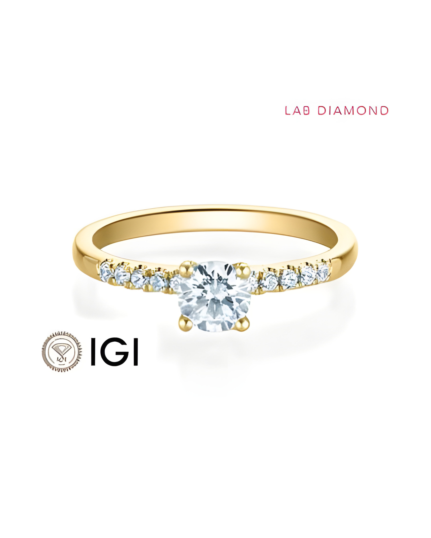 Anillo de compromiso con diamante de laboratorio en Madrid | Staring