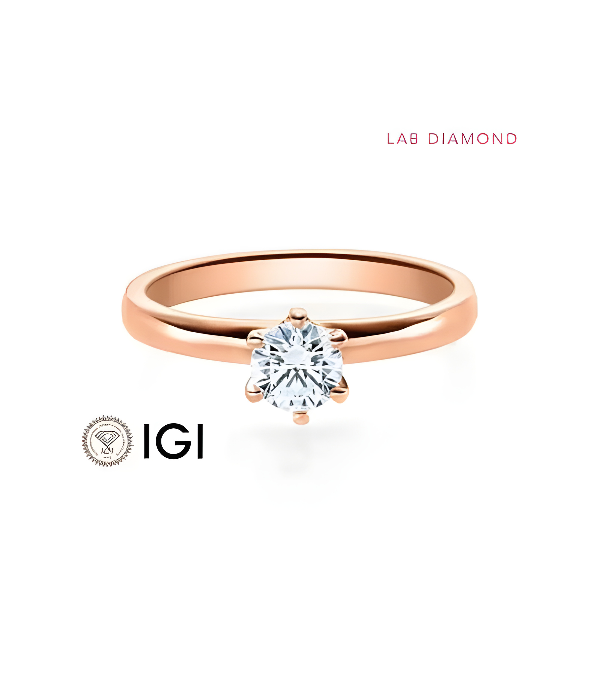 Anillo de pedida con diamante sintético en Madrid | Staring