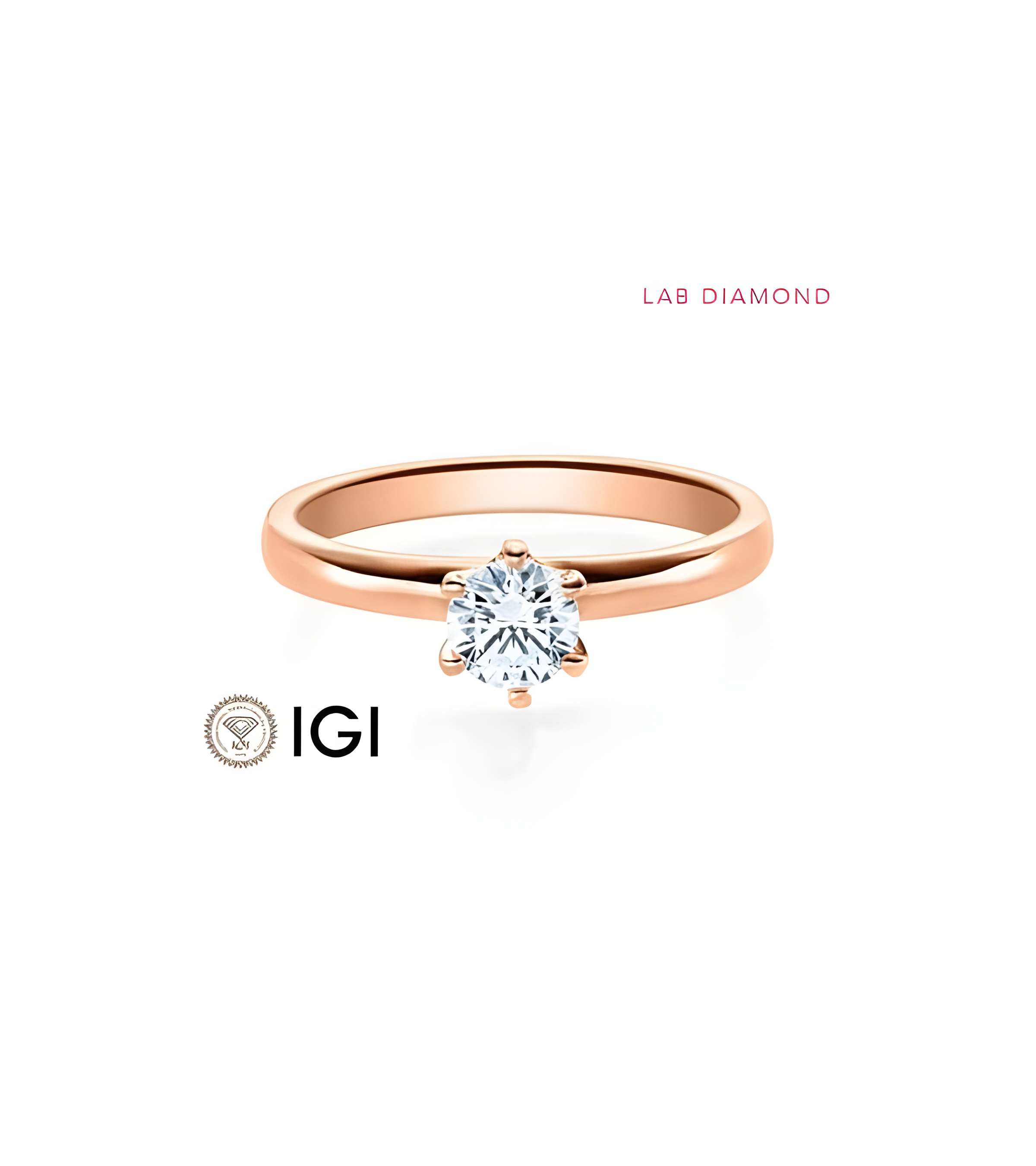 Anillo de pedida con diamante sintético en Madrid | Staring