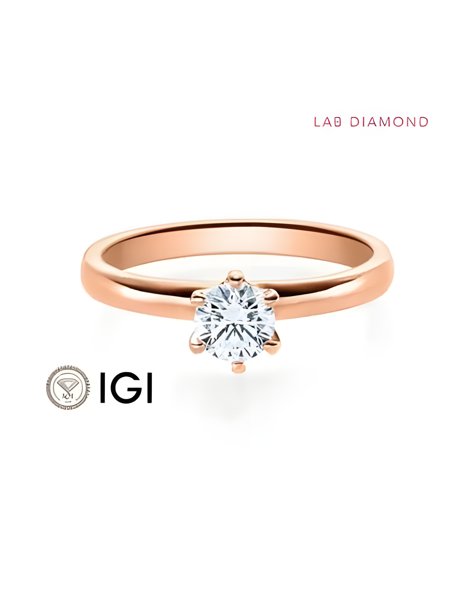 Anillo de pedida con diamante sintético en Madrid | Staring