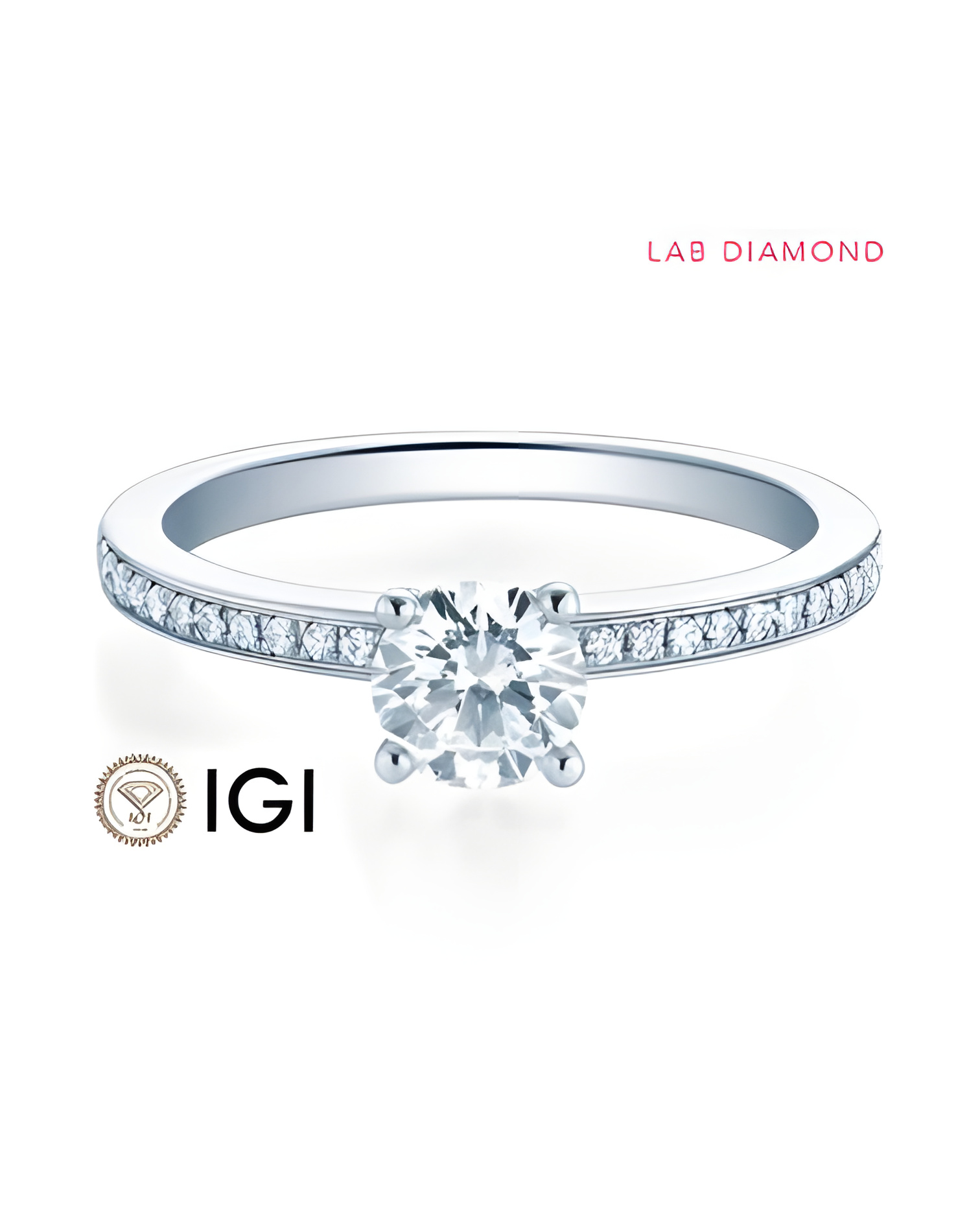 Anells de compromis amb diamantes sintètics de laboratori | Staring