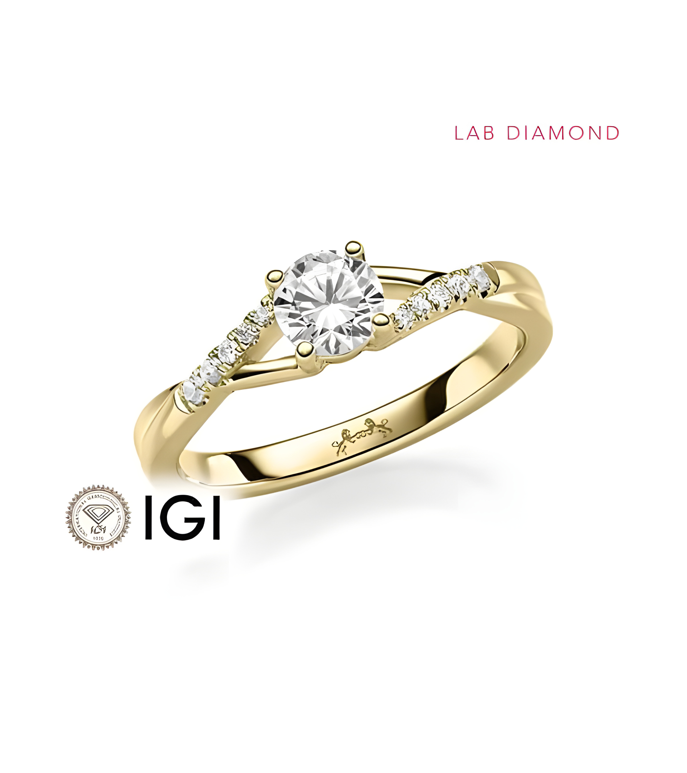 Anillo de compromiso con diamantes de laboratorio Valencia | Staring