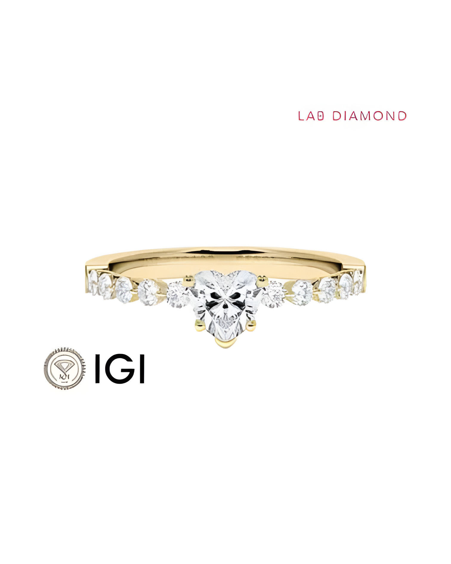 Anillo de compromiso con diamante artificial en Madrid | Staring