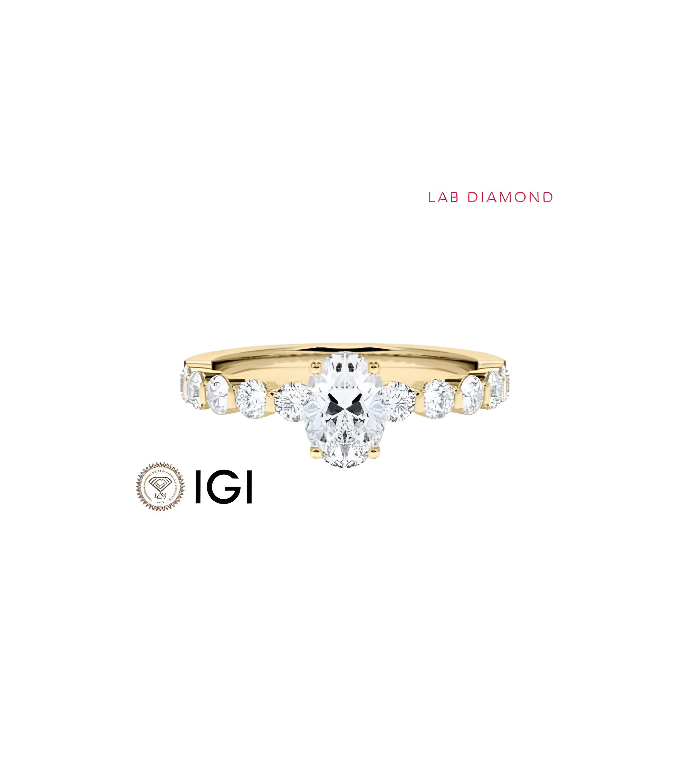 Anillo de compromiso con diamante de laboratorio Zaragoza | Staring