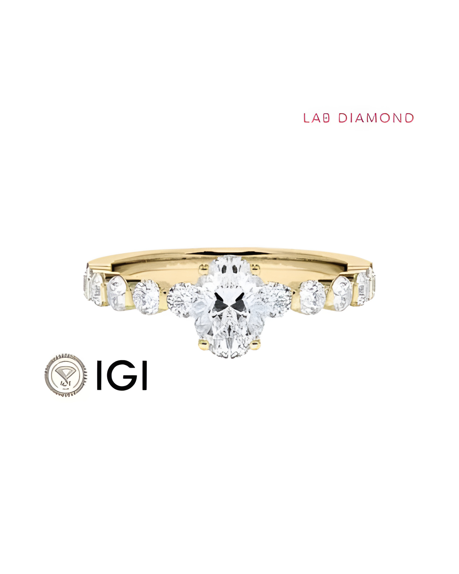 Anillo de compromiso con diamante de laboratorio Zaragoza | Staring