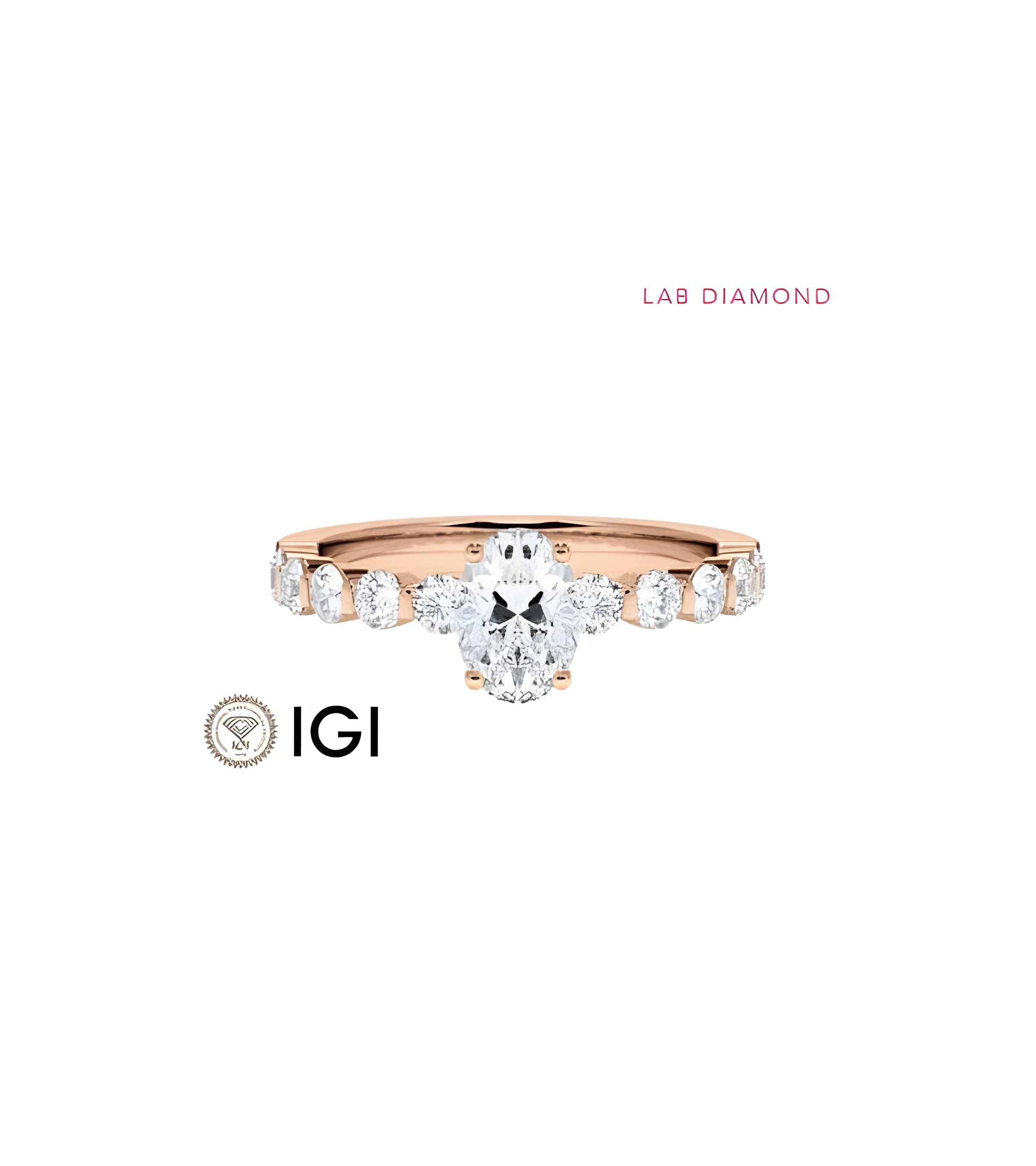 Anillo de compromiso con diamante de laboratorio Lleida | Staring