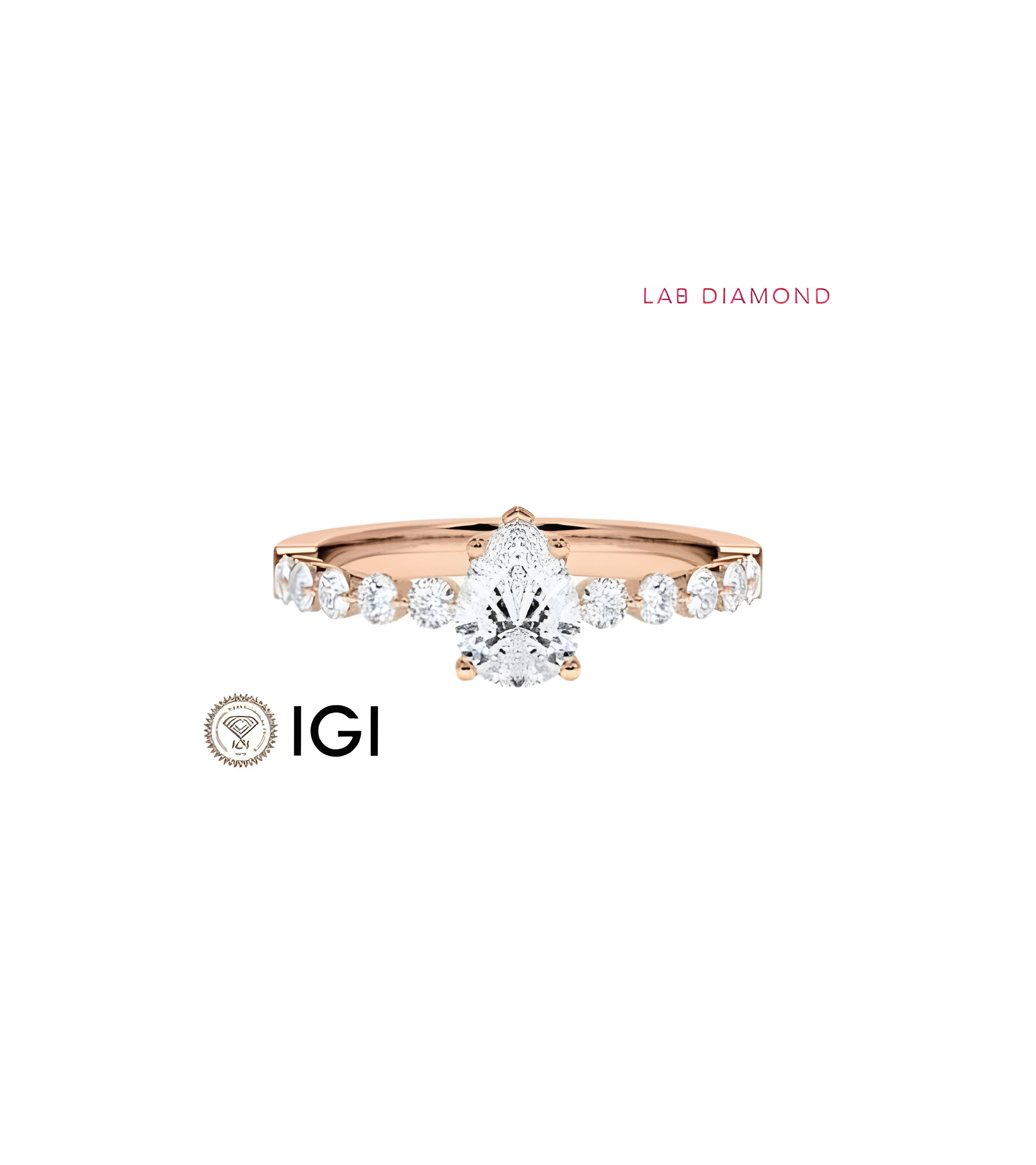 Anillo de compromiso con diamante de laboratorio Sevilla | Staring