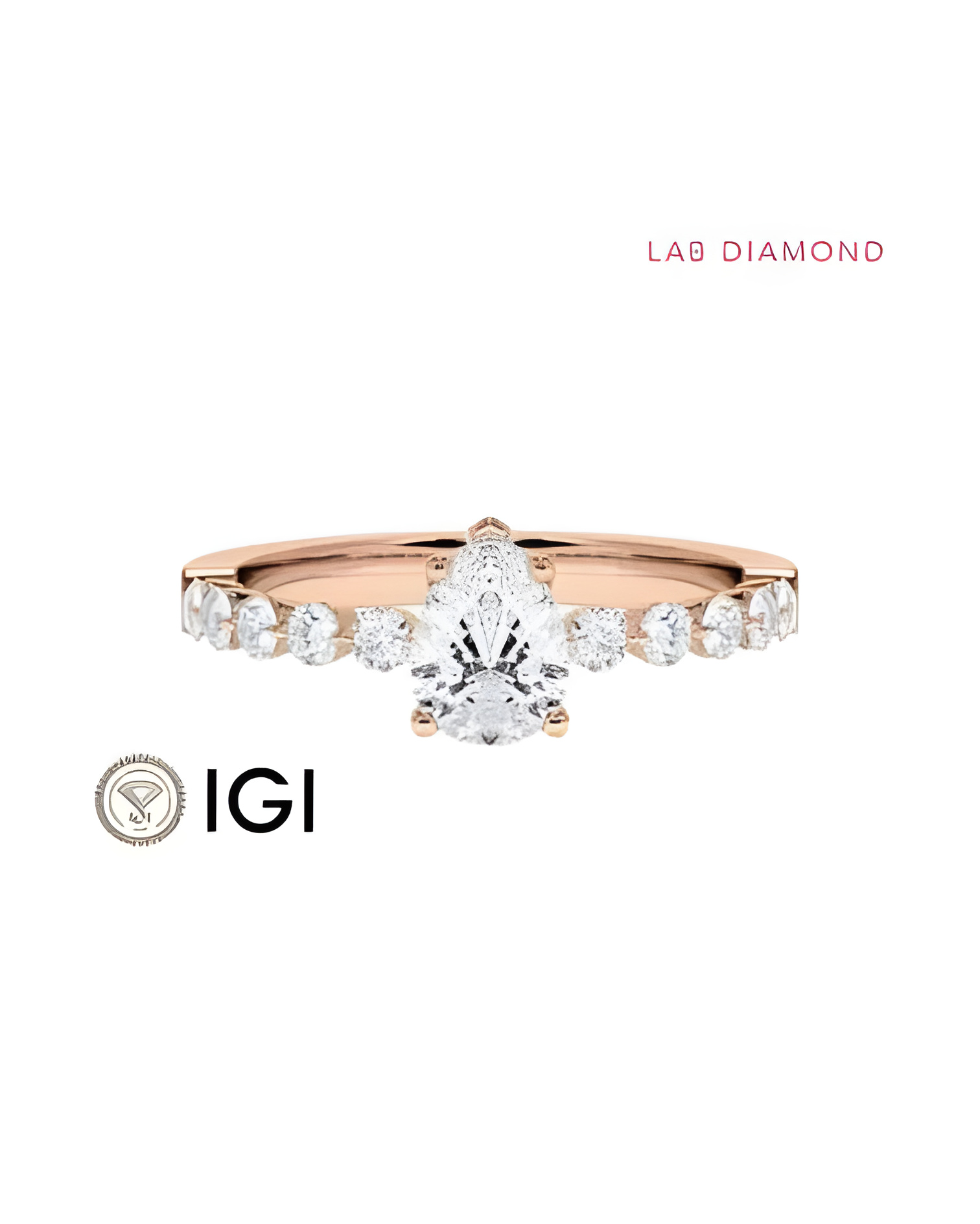 Anillo de compromiso con diamante de laboratorio Sevilla | Staring