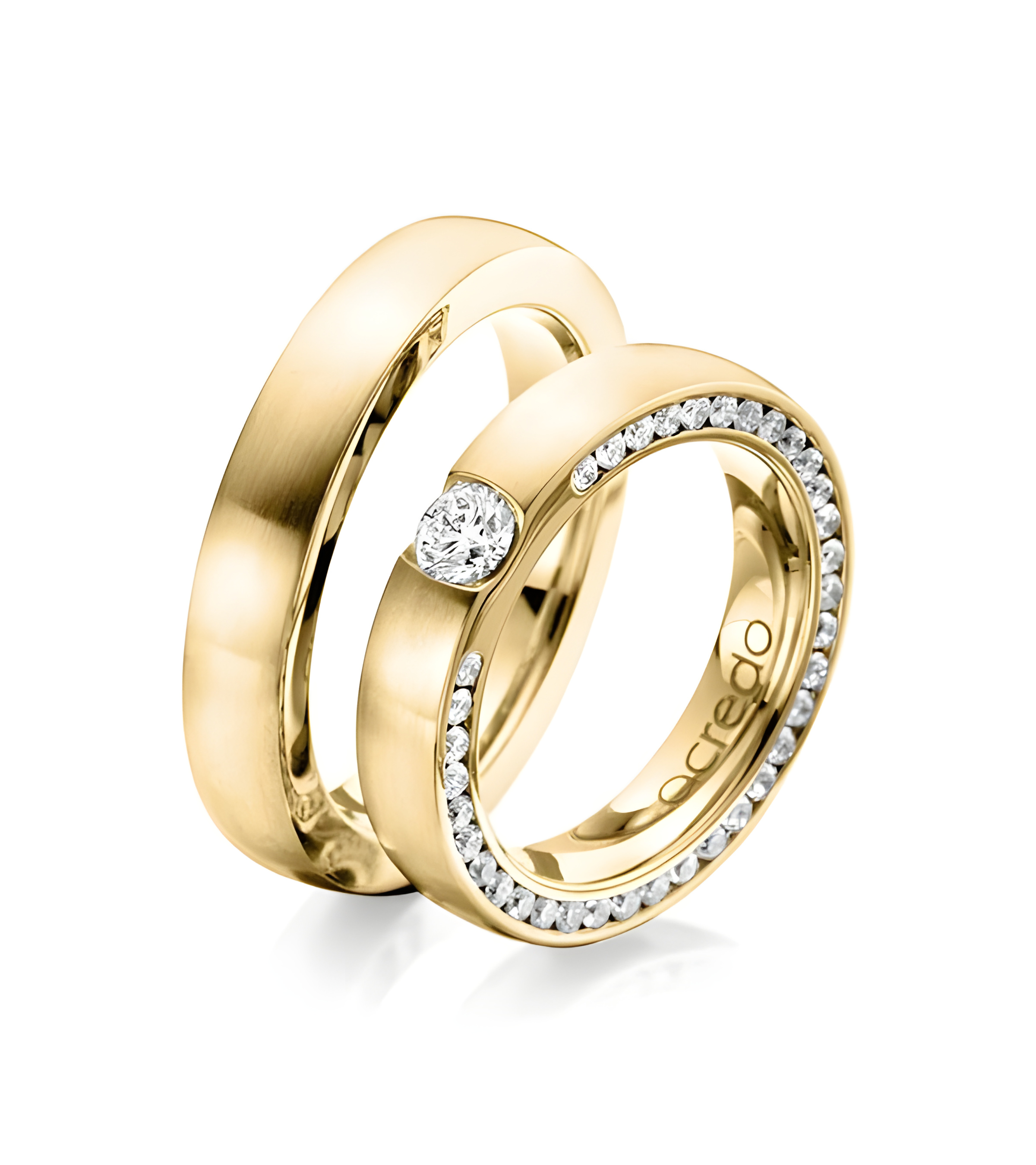 Exclusivas alianzas en oro con diamantes incrustados en Tenerife I Staring