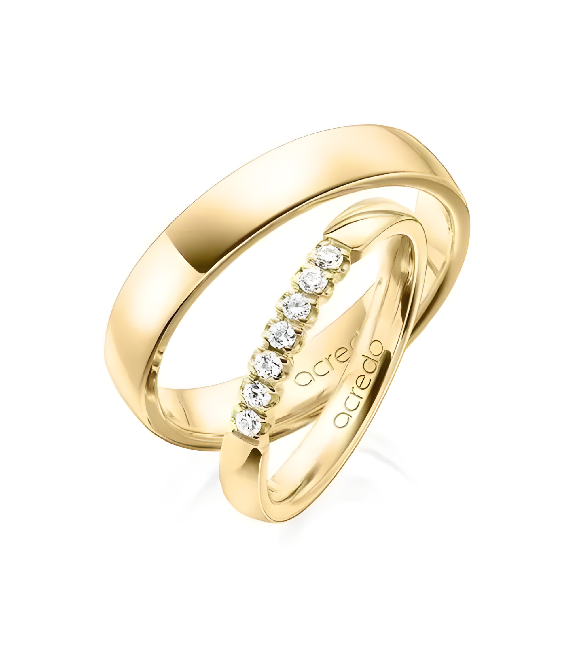 Alianzas clásicas exclusivas en Tenerife en oro amarillo de 14K y 18K I Staring