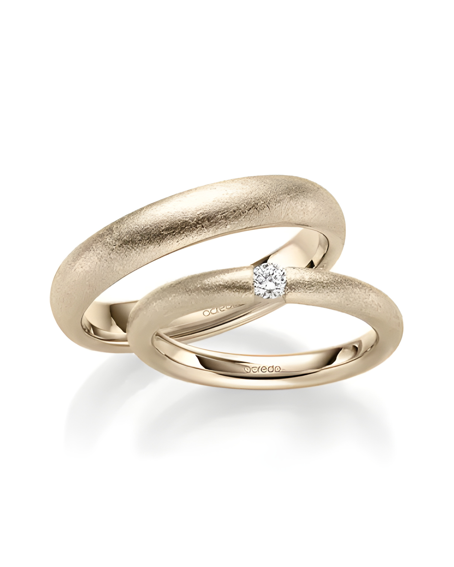 Alianzas de boda clásicas en oro rosa con un toque original