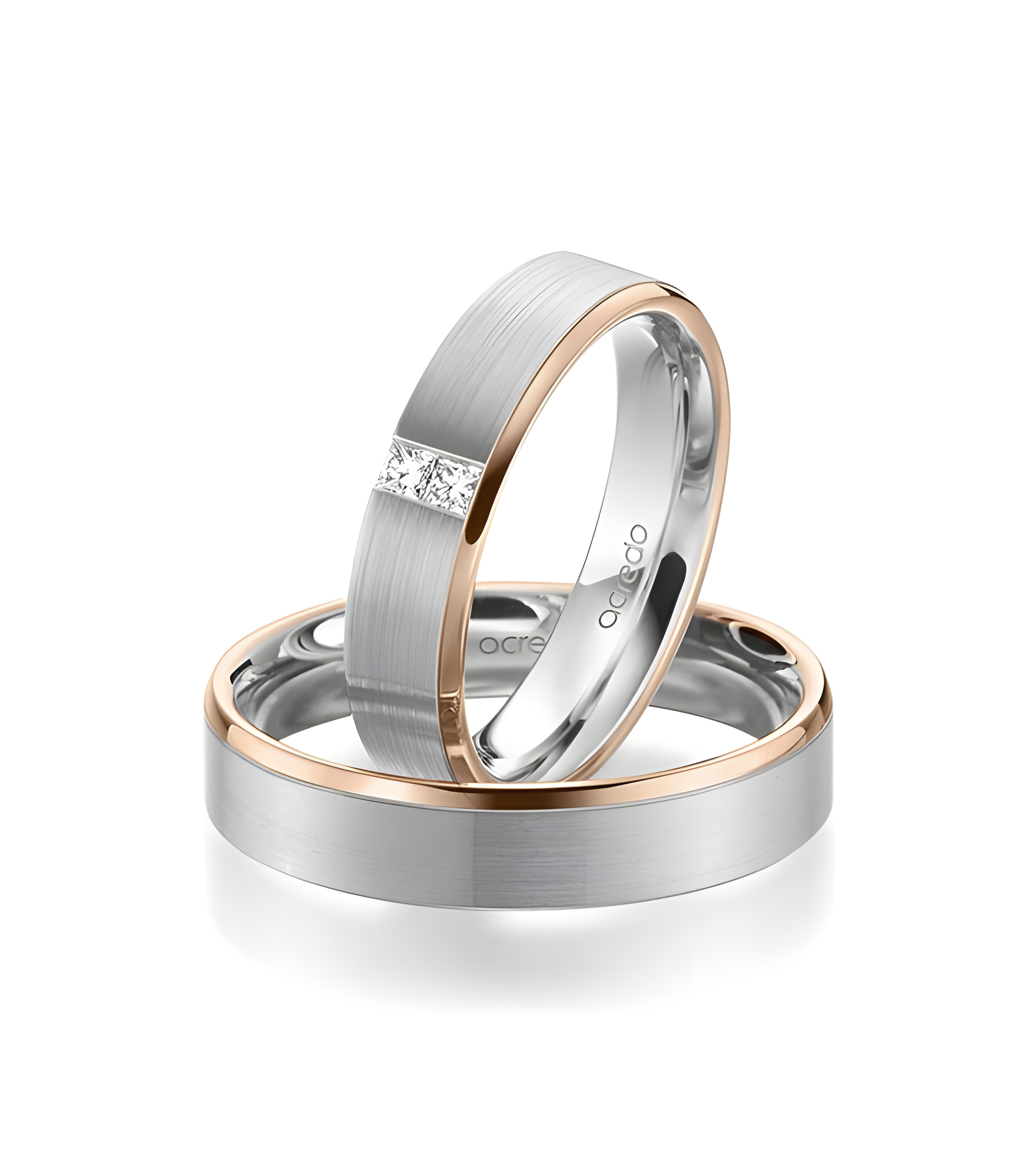 Anillos de boda diferentes en oro de 18K al mejor precio con diamantes