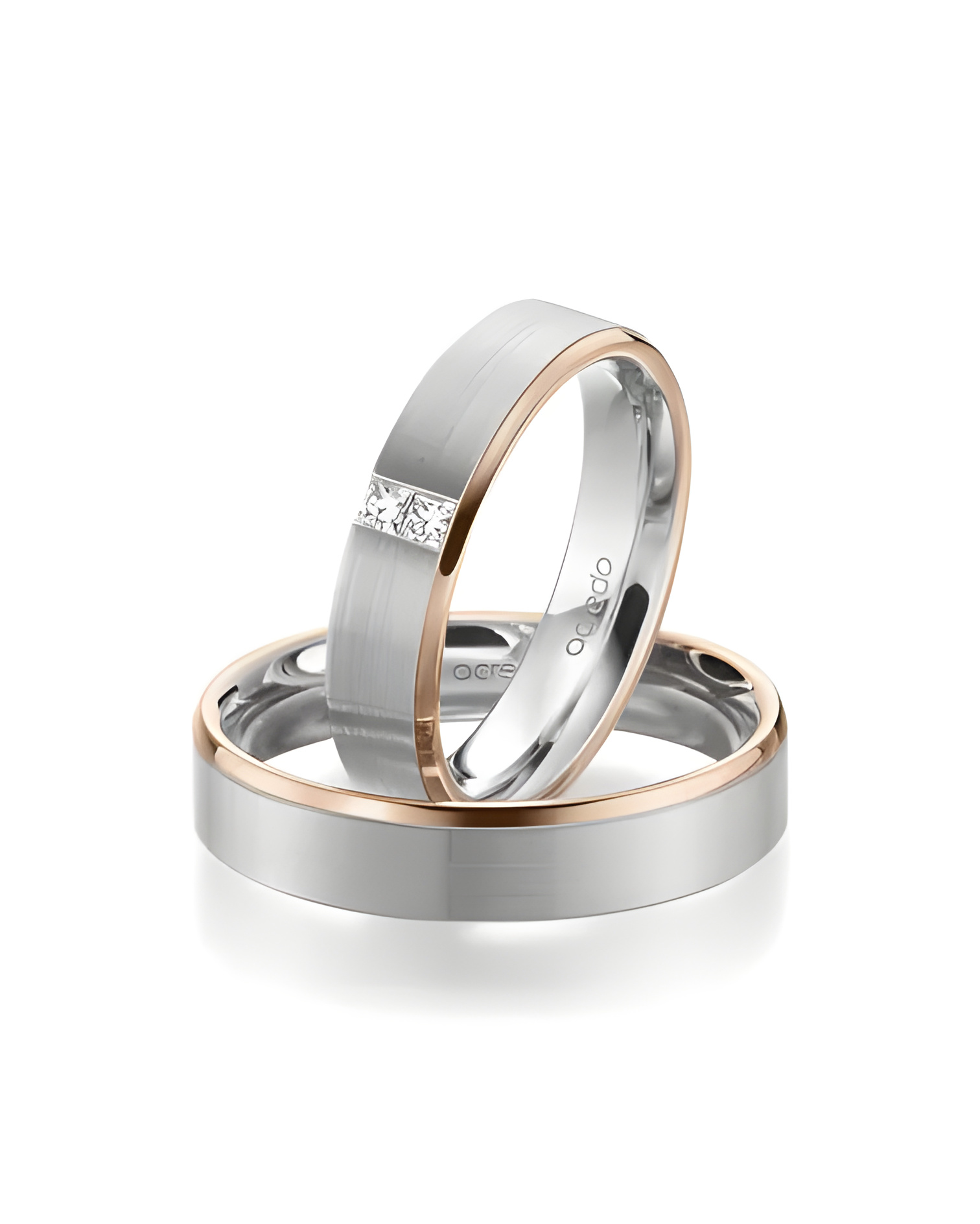 Anillos de boda diferentes en oro de 18K al mejor precio con diamantes