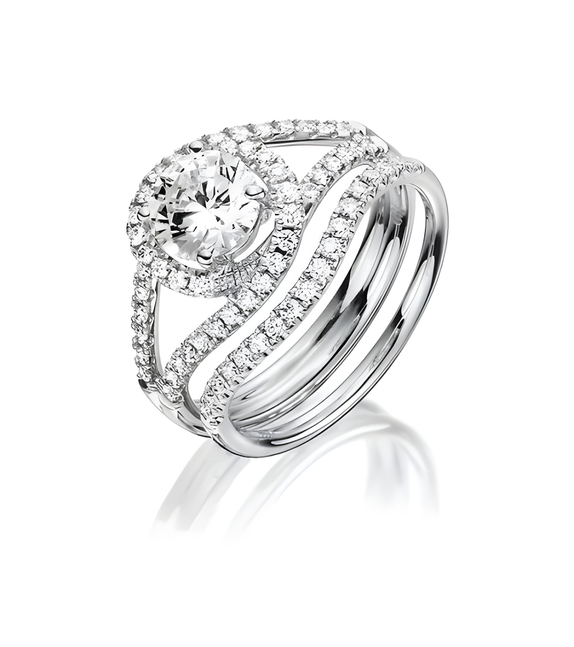 Alianza de boda para combinar con anillo de compromiso oval | Staring