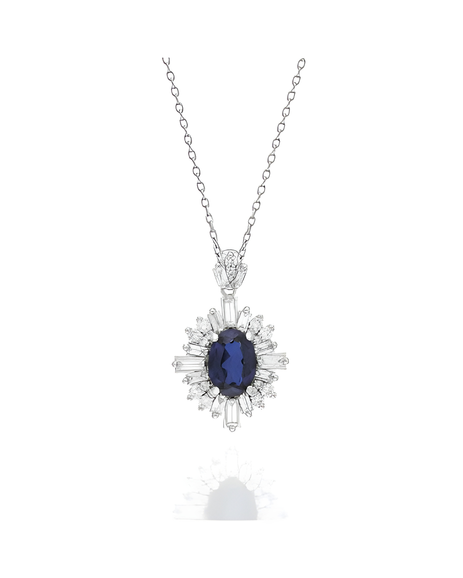 Collares de oro con diamantes y zafiros al mejor precio en Barcelona