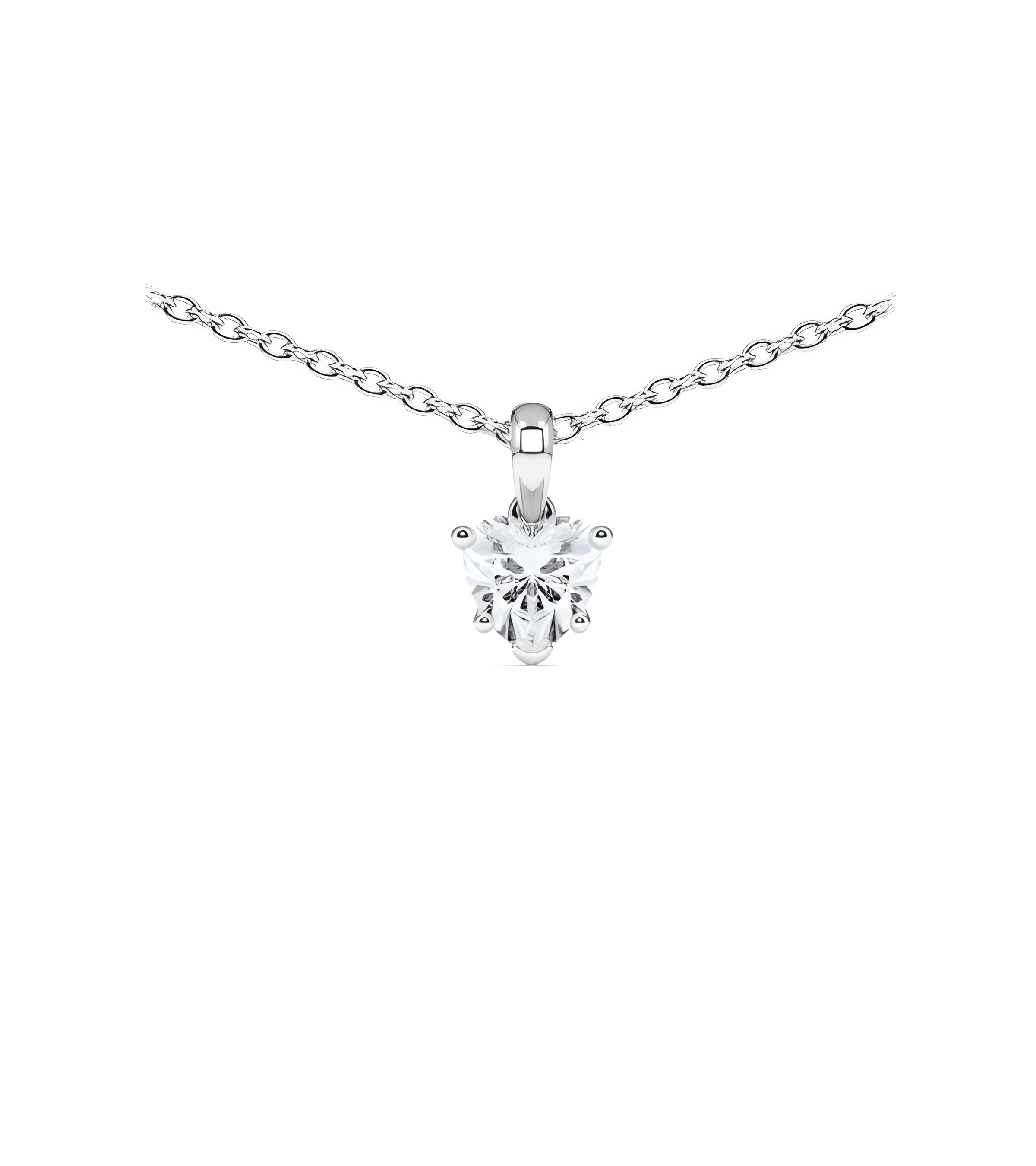 Aros económicos de oro blanco de 18 quilates con diamantes