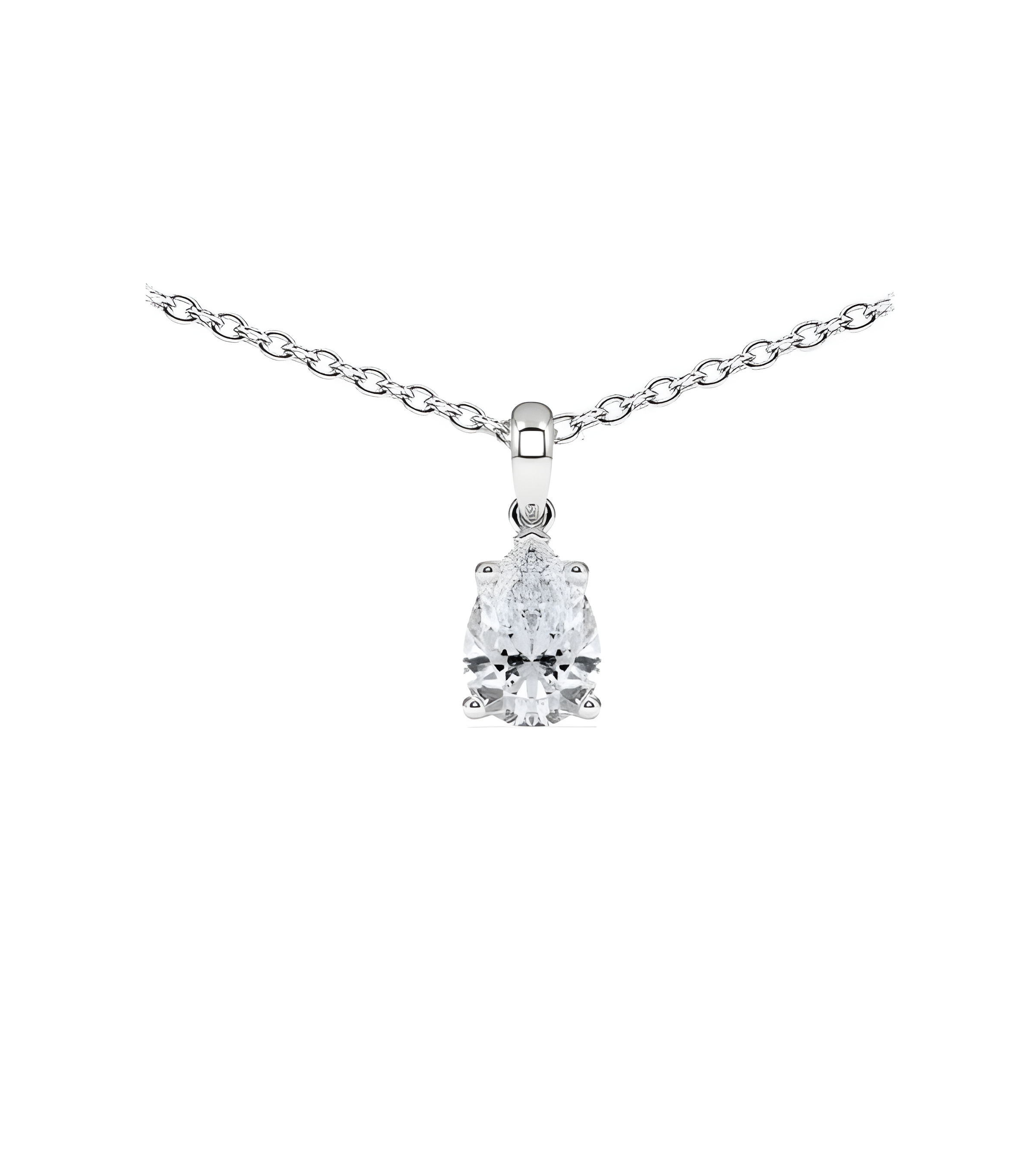 Aros económicos de oro blanco de 18 quilates con diamantes