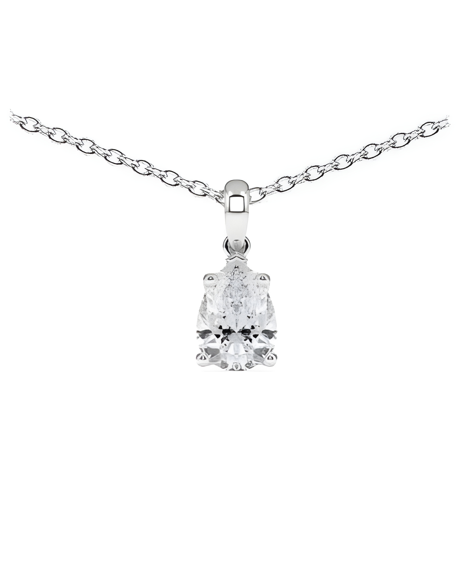 Aros económicos de oro blanco de 18 quilates con diamantes