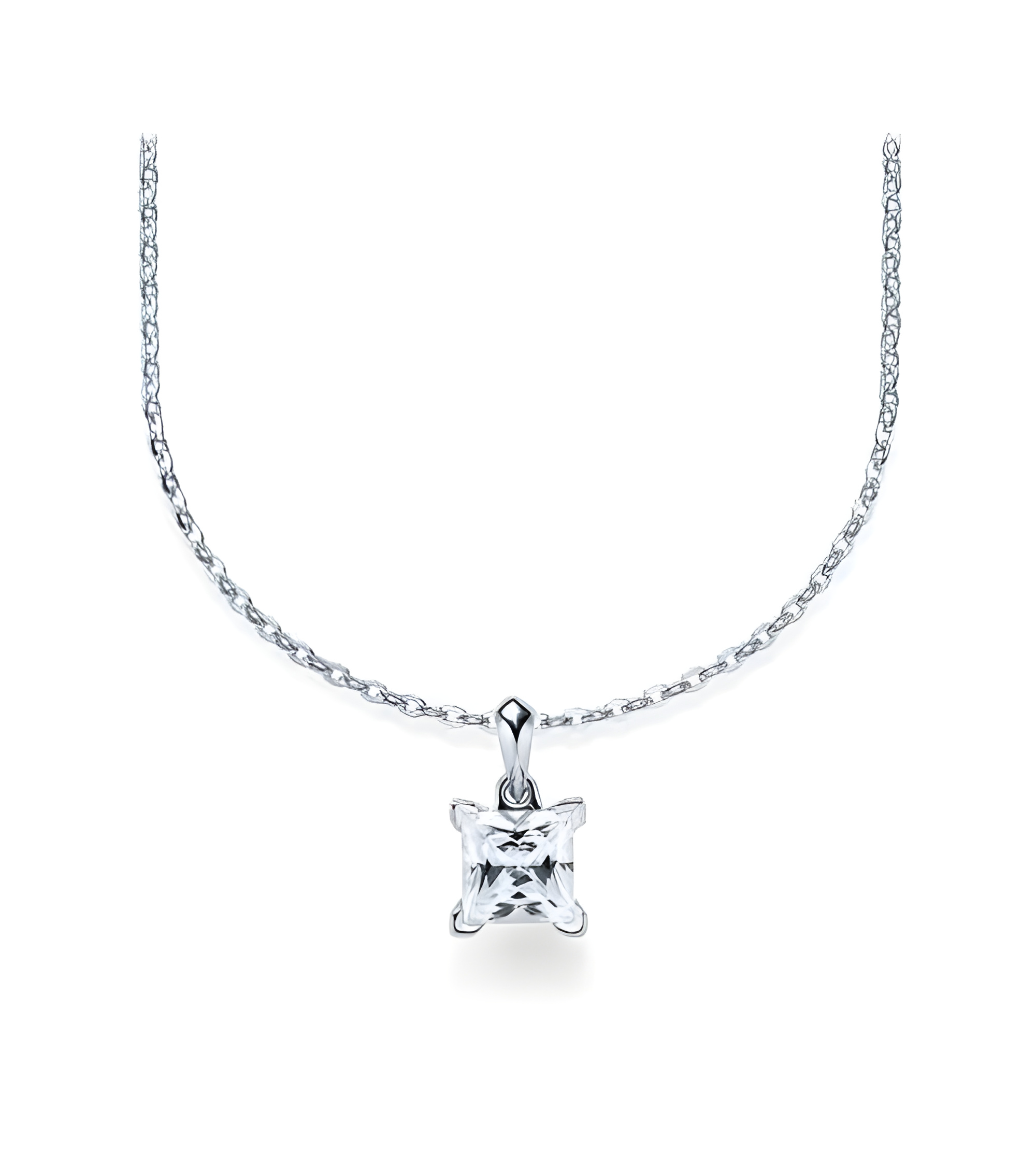 Aros económicos de oro blanco de 18 quilates con diamantes