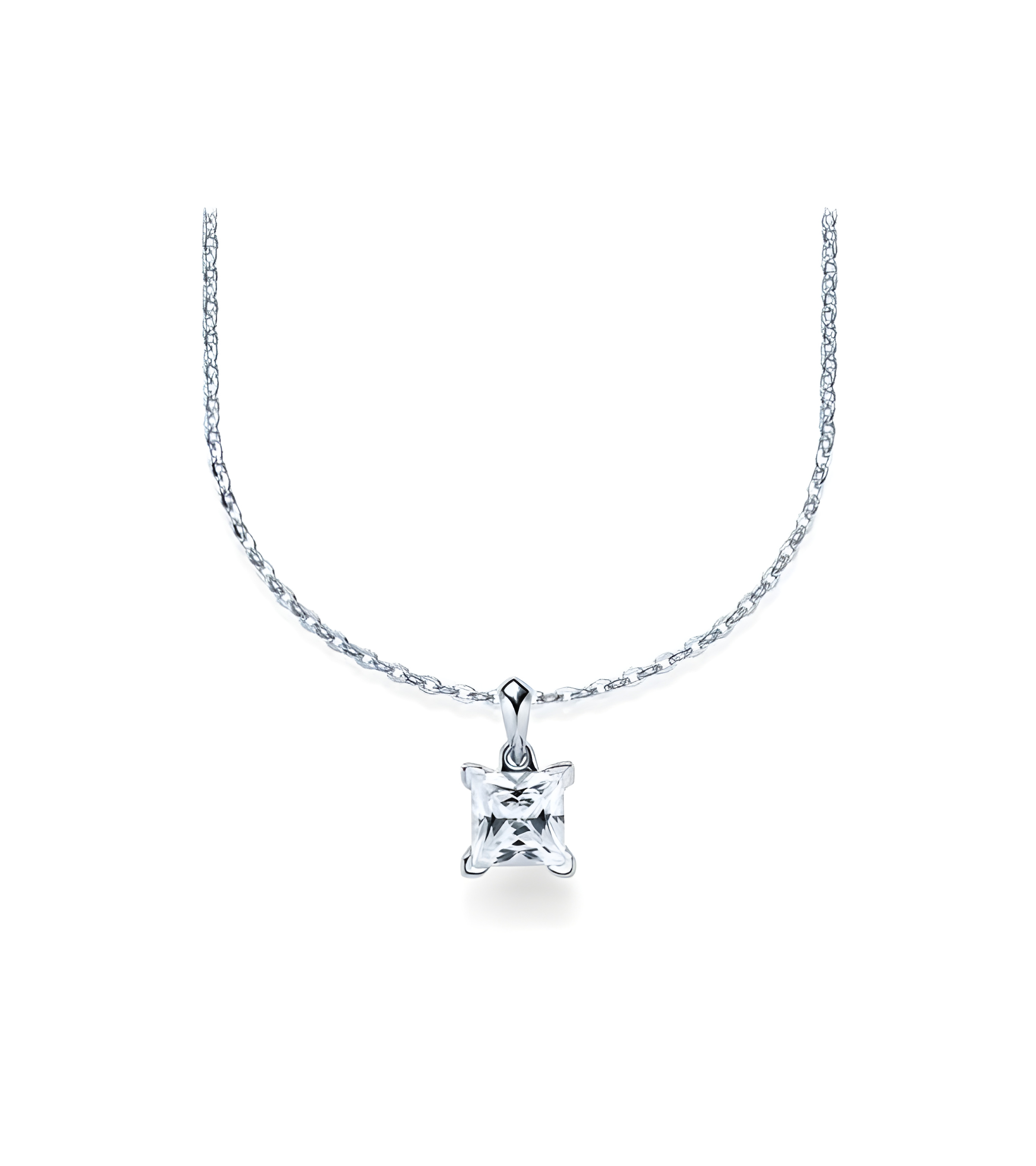 Aros económicos de oro blanco de 18 quilates con diamantes