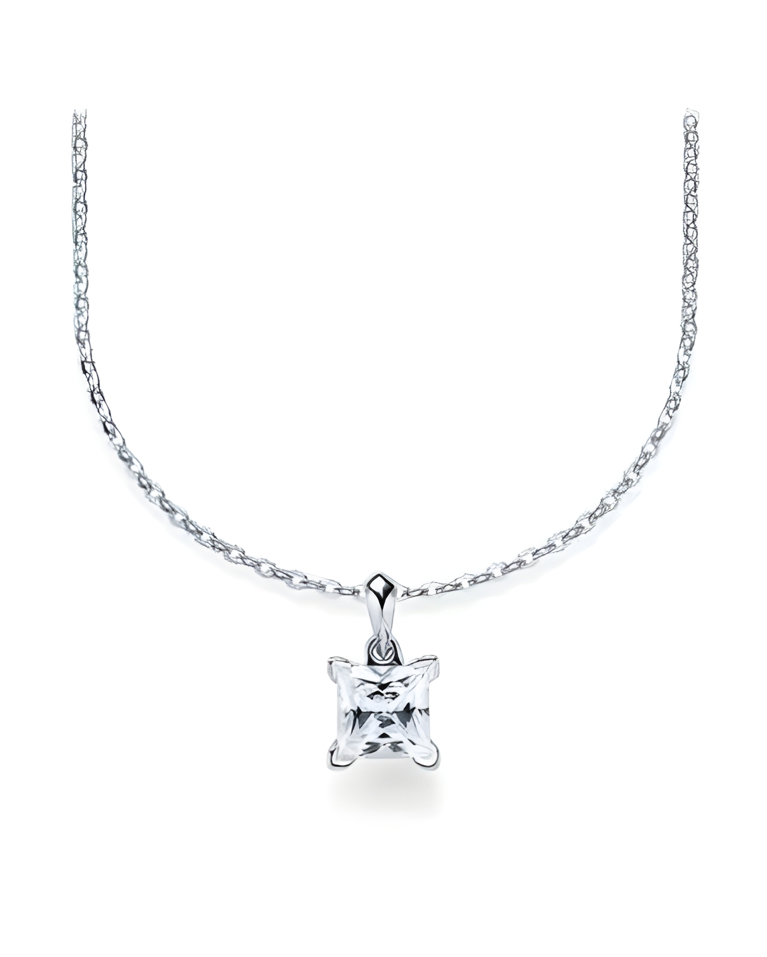 Aros económicos de oro blanco de 18 quilates con diamantes