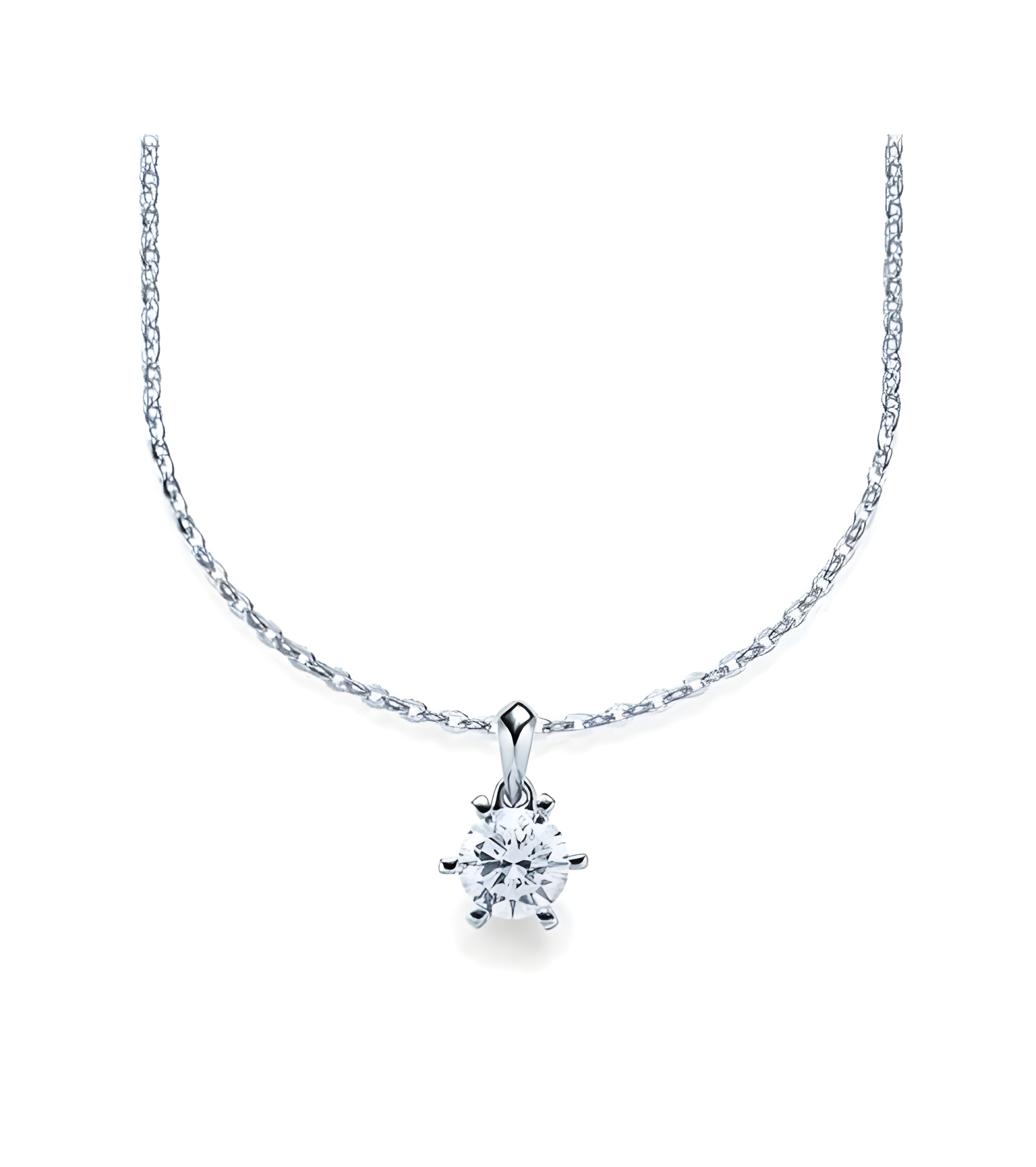 Colgante de oro o platino con diamante ético de laboratorio | Staring