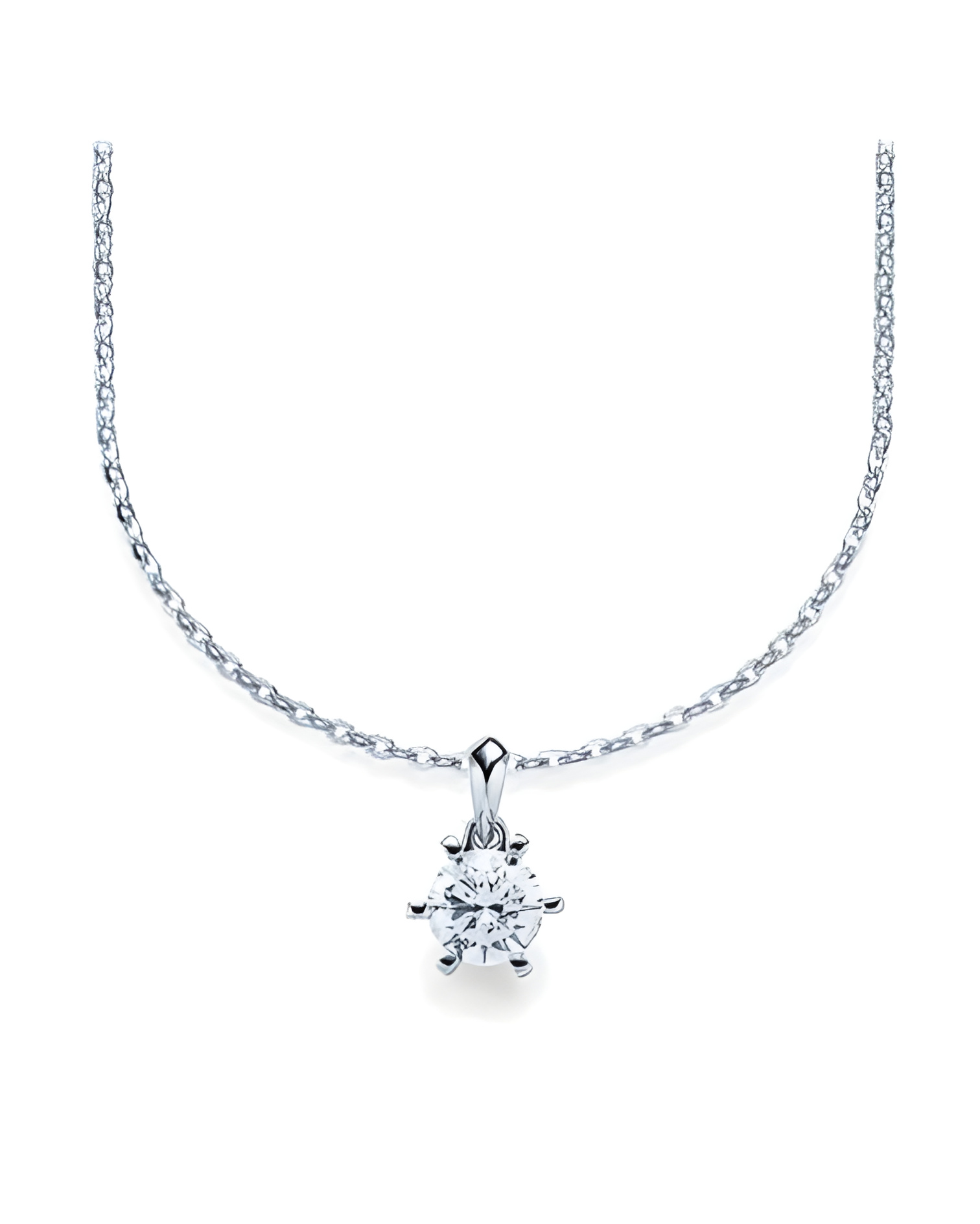 Colgante de oro o platino con diamante ético de laboratorio | Staring