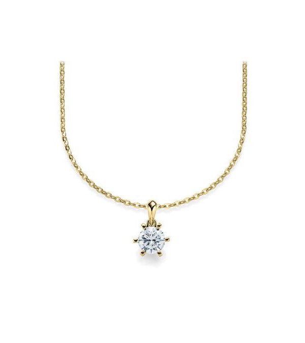 Colgante de oro o platino con diamante ético de laboratorio | Staring