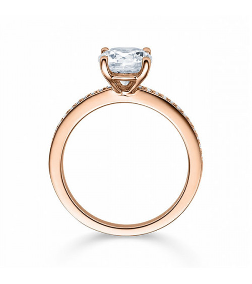 Exclusivo anillo de compromiso con diamantes de laboratorio éticos