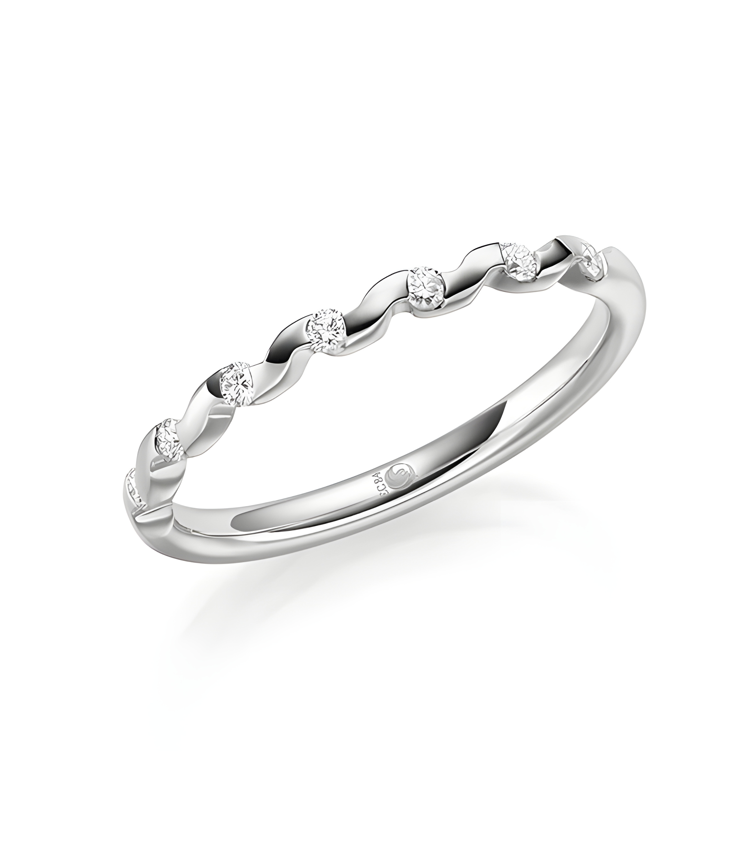 Anillo de compromiso original en forma de ola | Staring