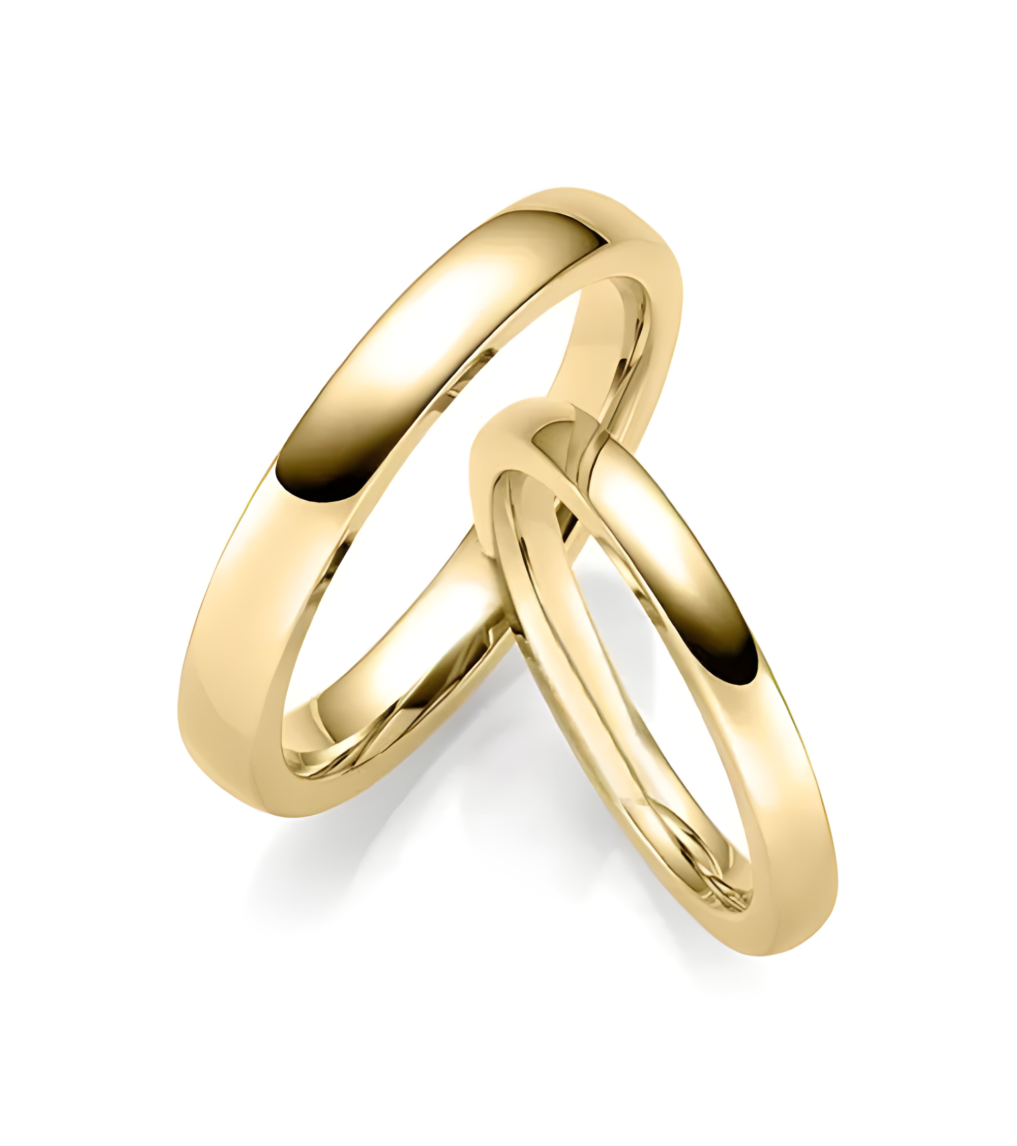 Alianzas de matrimonio económicas de oro rosa de 8k | Staring