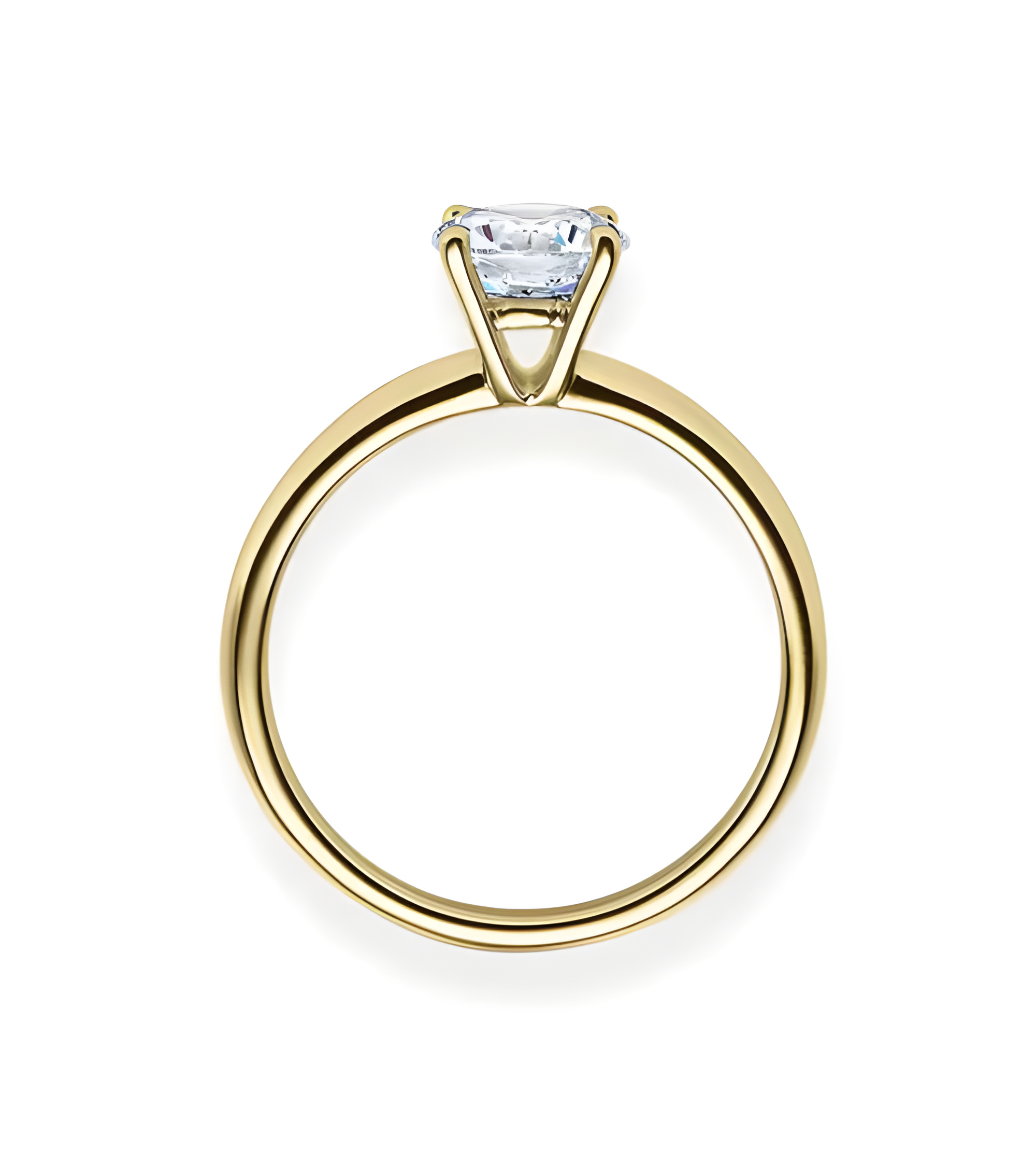 Persei 0,08 | Oro amarillo - ANILLO DE COMPROMISO EN ORO - Clásico anillo para la pedida de oro amarillo con diamante totalmente