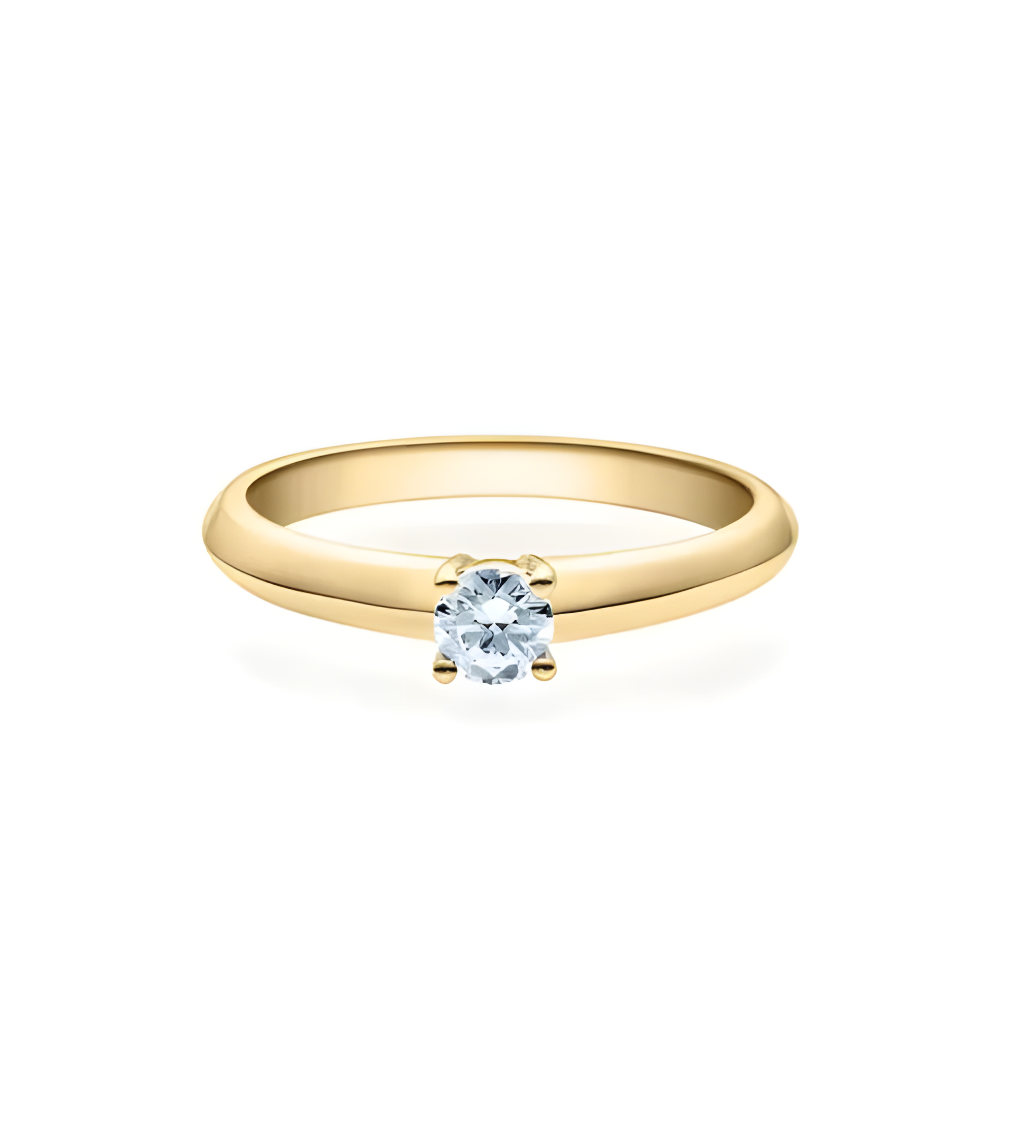 Anillo pedida en oro amarillo de la mejor calidad y precio | Staring