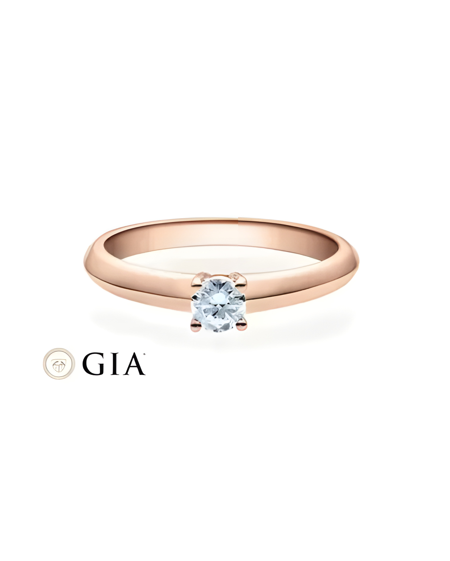 Anillo de pedida en oro rosa de la mejor calidad al mejor precio | Staring