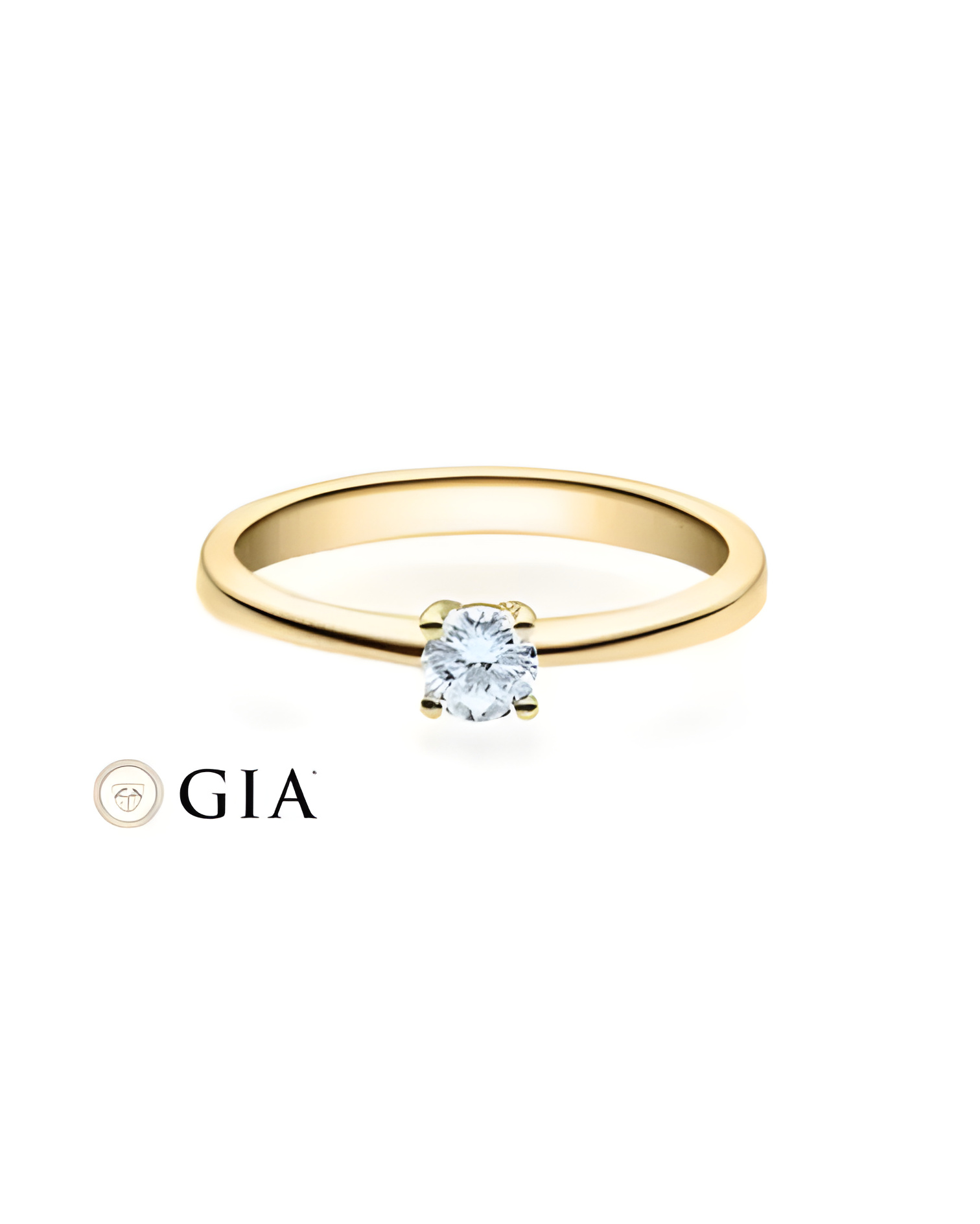 Anillo de pedida en oro amarillo al mejor precio y calidad | Staring